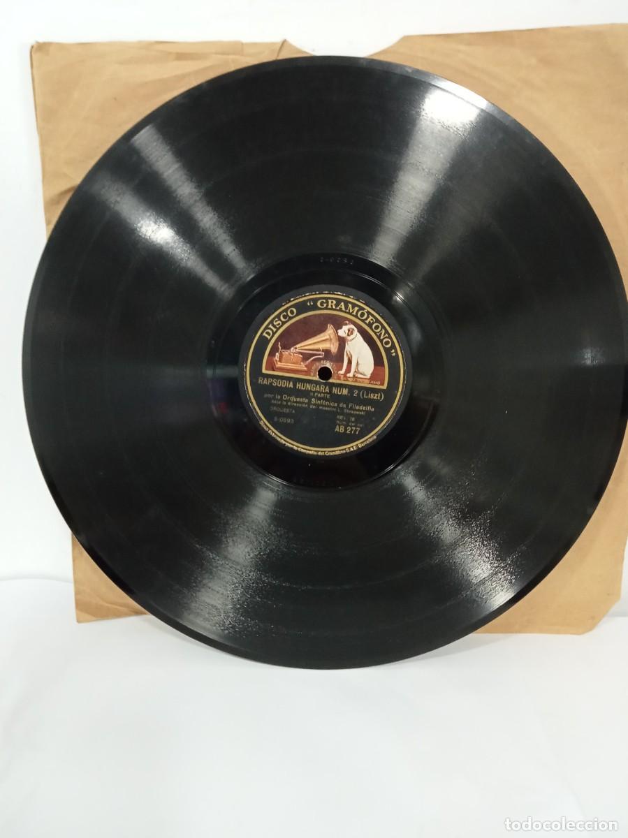 Discos de pizarra: RAPSODIA HUNGARA NUM. 2 - ORQUESTA SINFONICA DE FILADELFIA - Foto 4