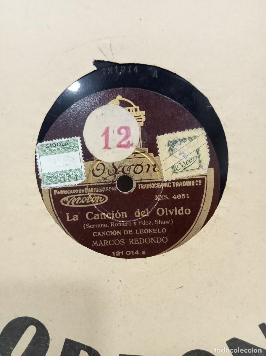 Discos de pizarra: MARCOS REDONDO - ALMA DE DIOS / CANCI&Oacute;N DEL OLVIDO - Foto 2