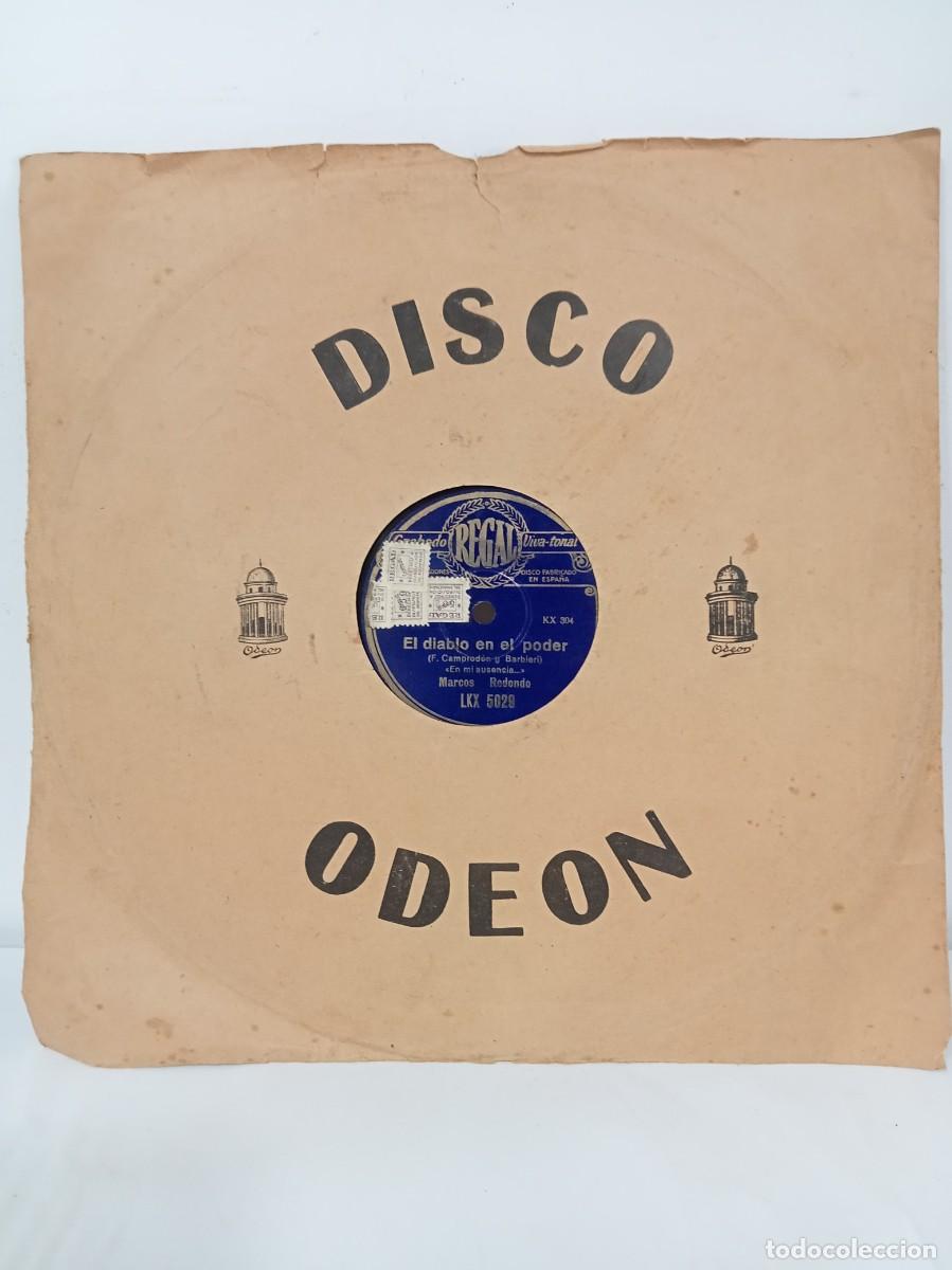 Discos de pizarra: MARCOS REDONDO - EL DIABLO EN EL PODER / BENAMOR - Foto 1