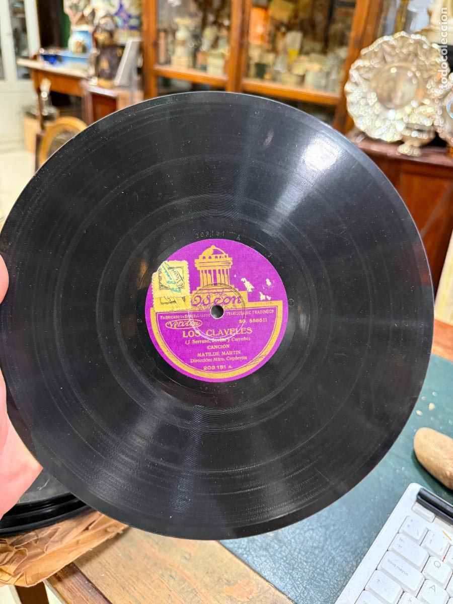 Discos de pizarra: DISCO PIZARRA - LOS CLAVELES - Foto 3