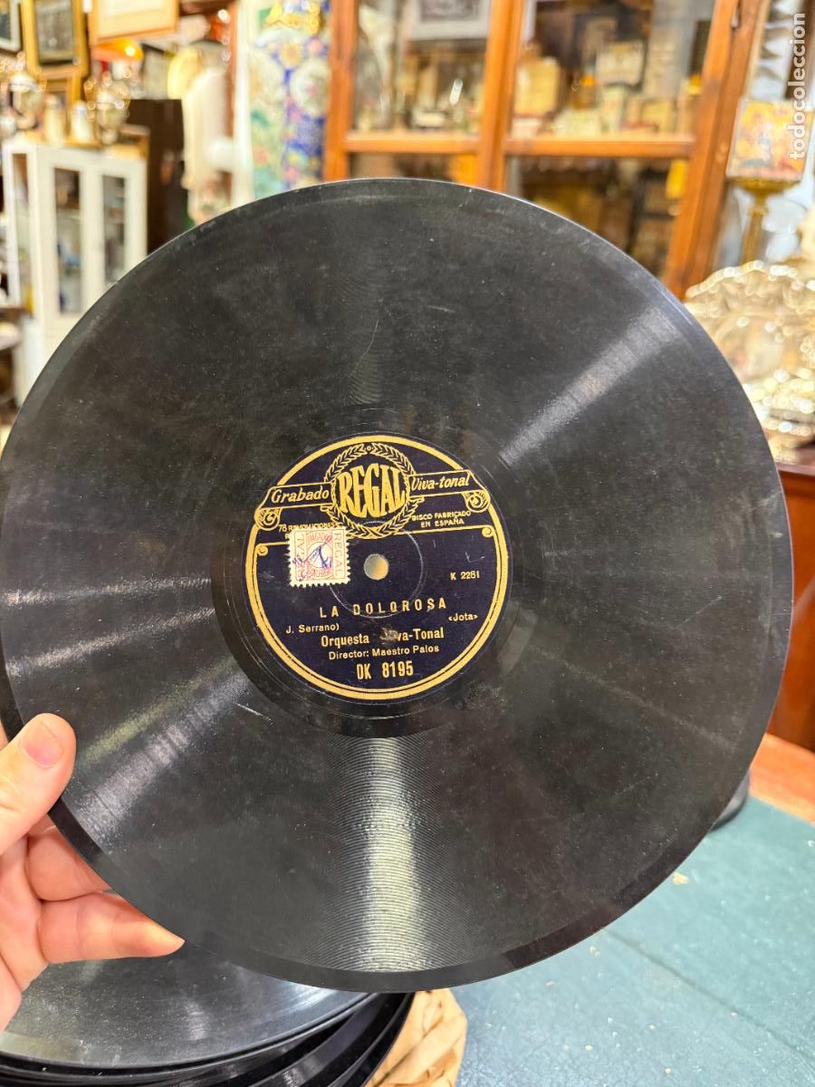 Discos de pizarra: DISCO PIZARRA - LA DOLOROSA - - Foto 1