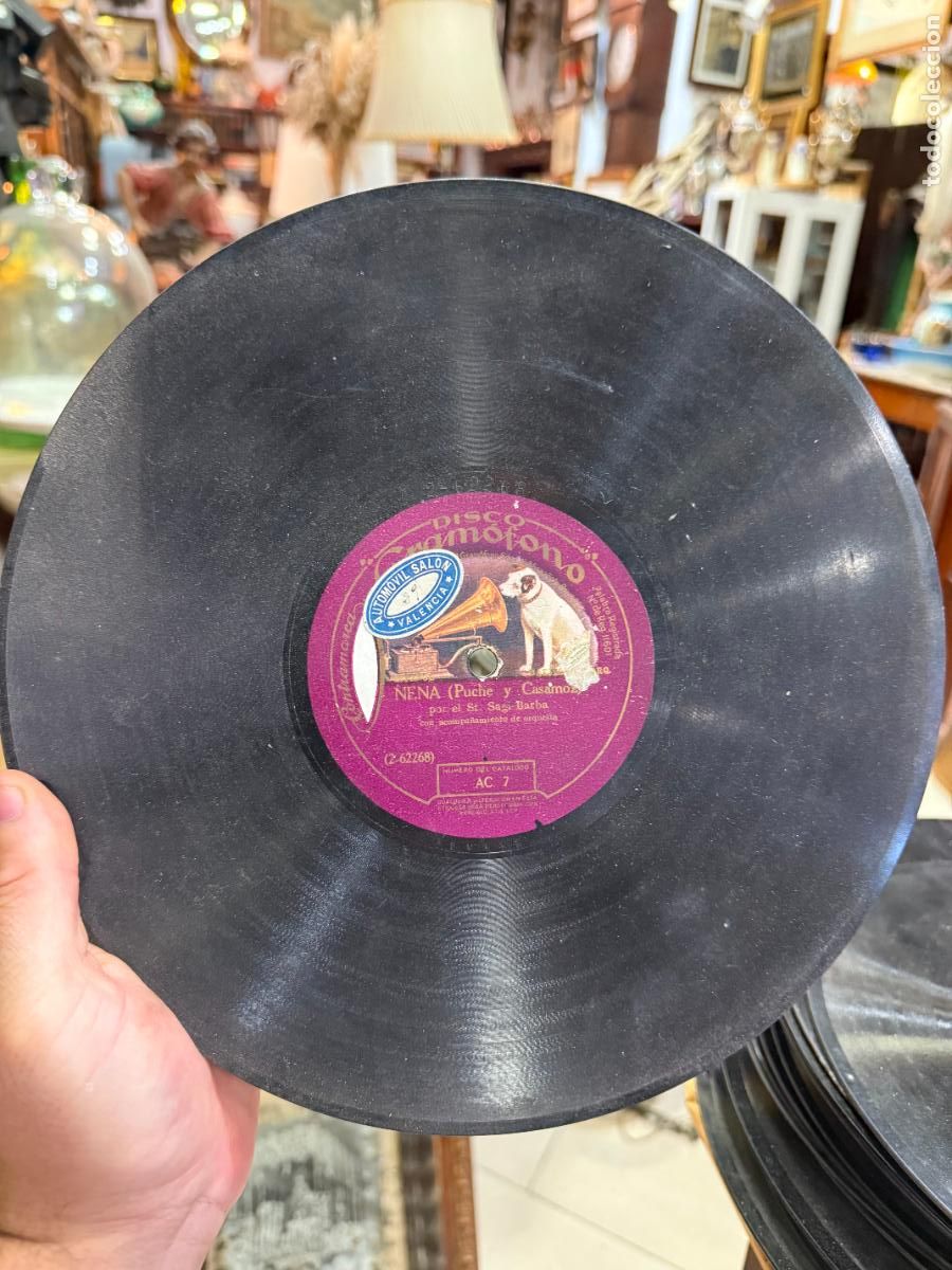 Discos de pizarra: DISCO PIZARRA - NENA - FLORES - Foto 3
