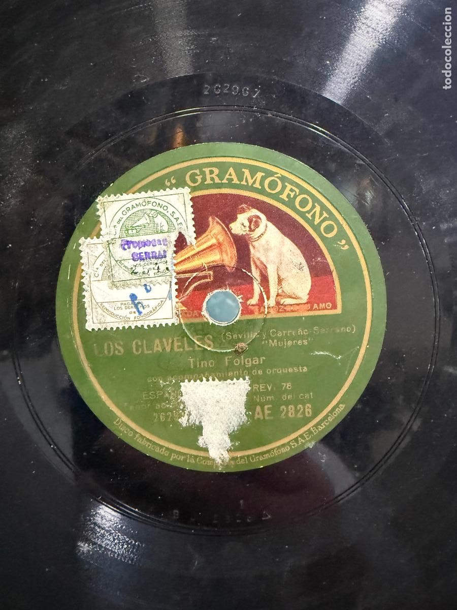 Discos de pizarra: DISCO PIZARRA - LOS CLAVELES - - Foto 2