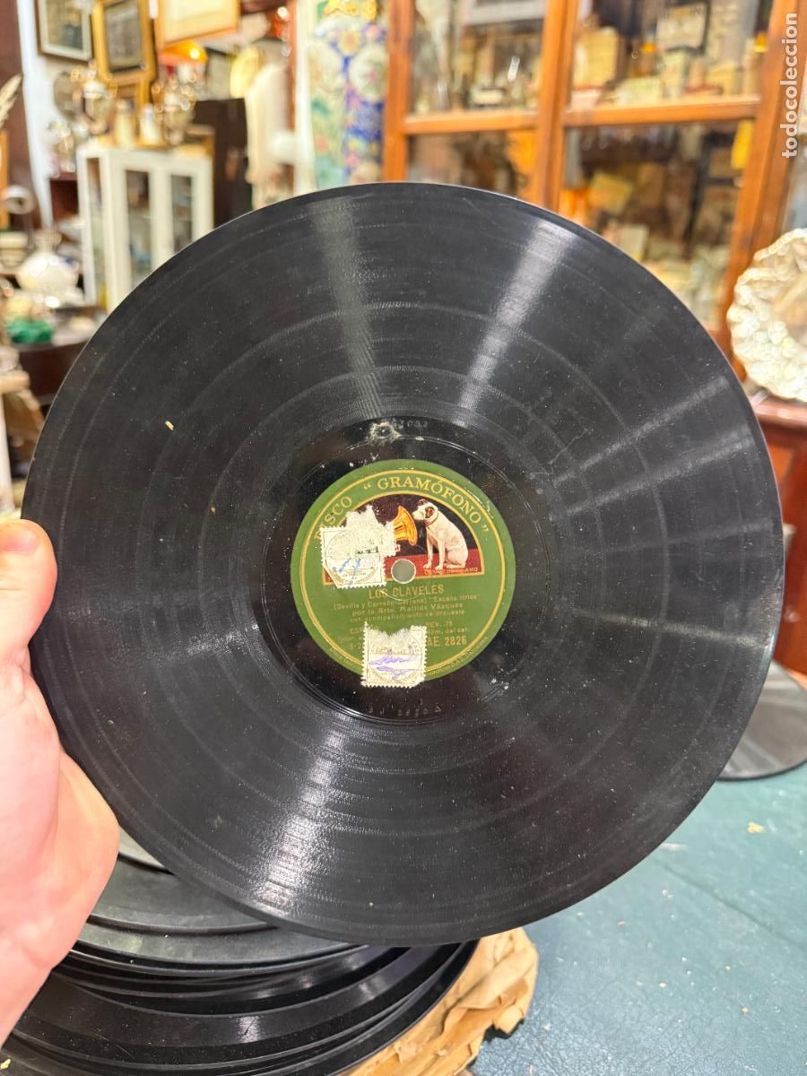 Discos de pizarra: DISCO PIZARRA - LOS CLAVELES - - Foto 3