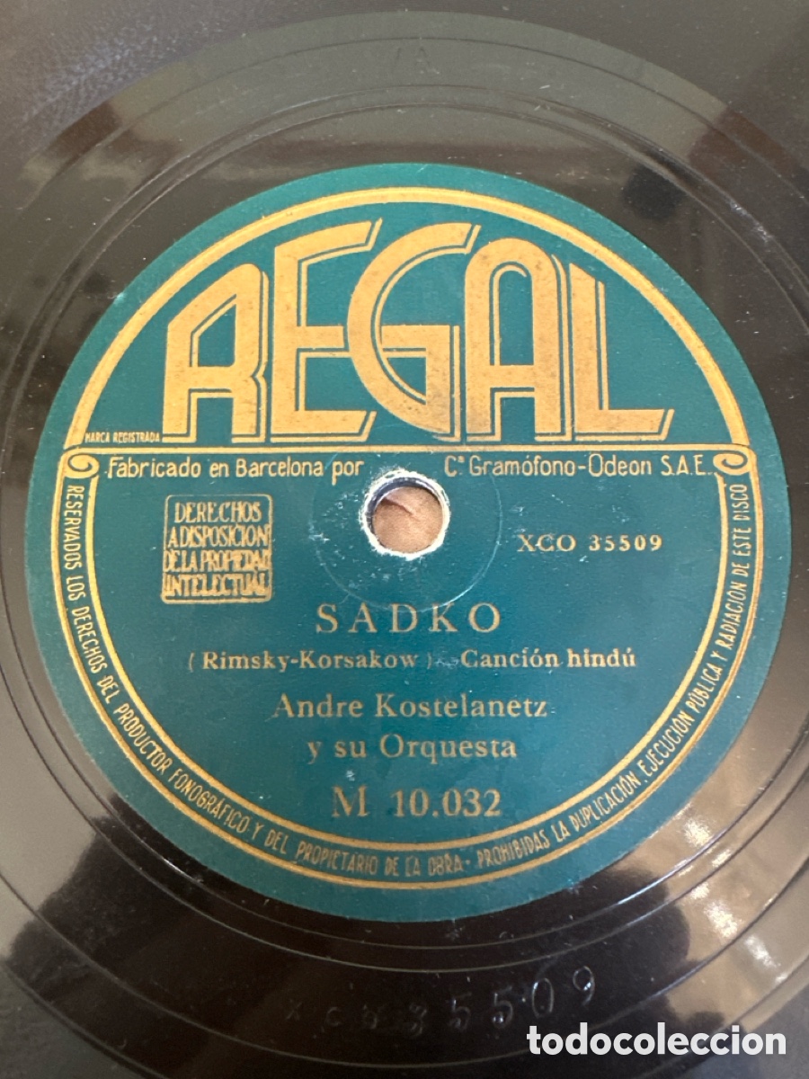 Discos de pizarra: MALAGE&Ntilde;A, SADKO. ANDR&Eacute; KOSTEKANETZ - Foto 3