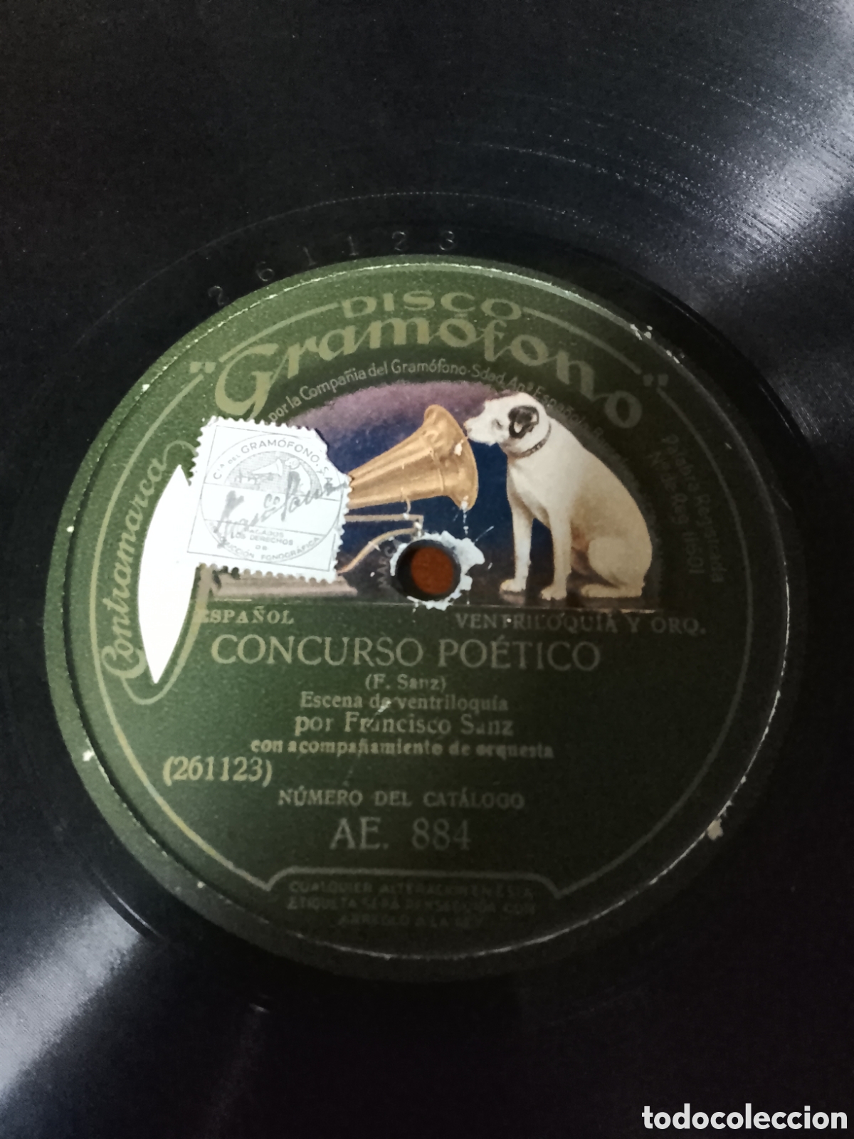 Discos de pizarra: Disco de pizarra concurso poetico - Foto 1