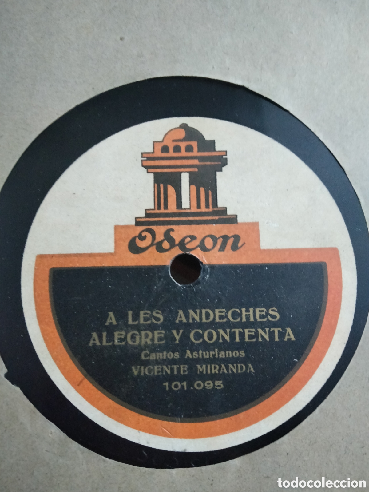 Discos de pizarra: Cantos Asturianos VICENTE MIRANDA - Foto 1