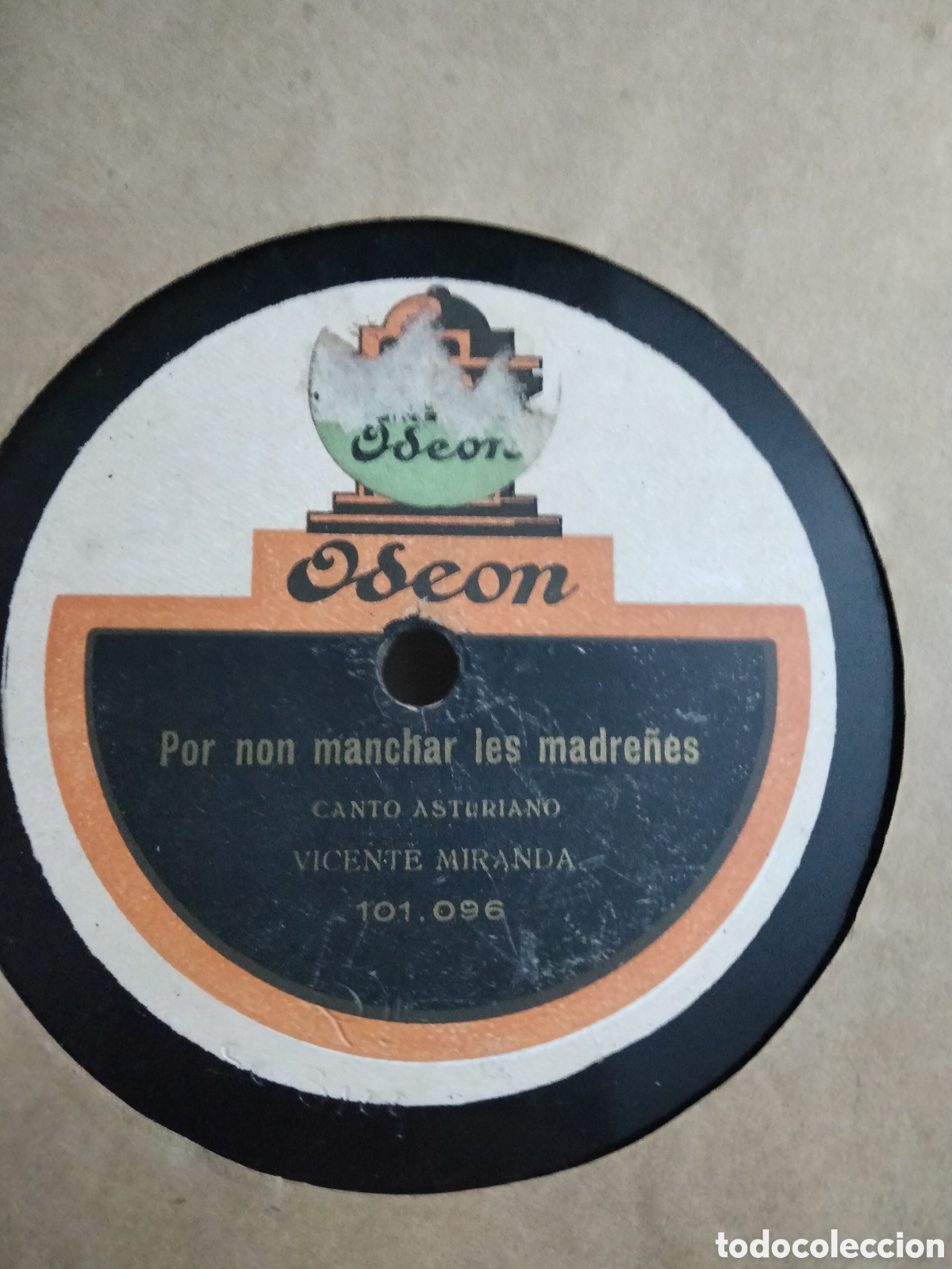 Discos de pizarra: Cantos Asturianos Vicente Miranda - Foto 1