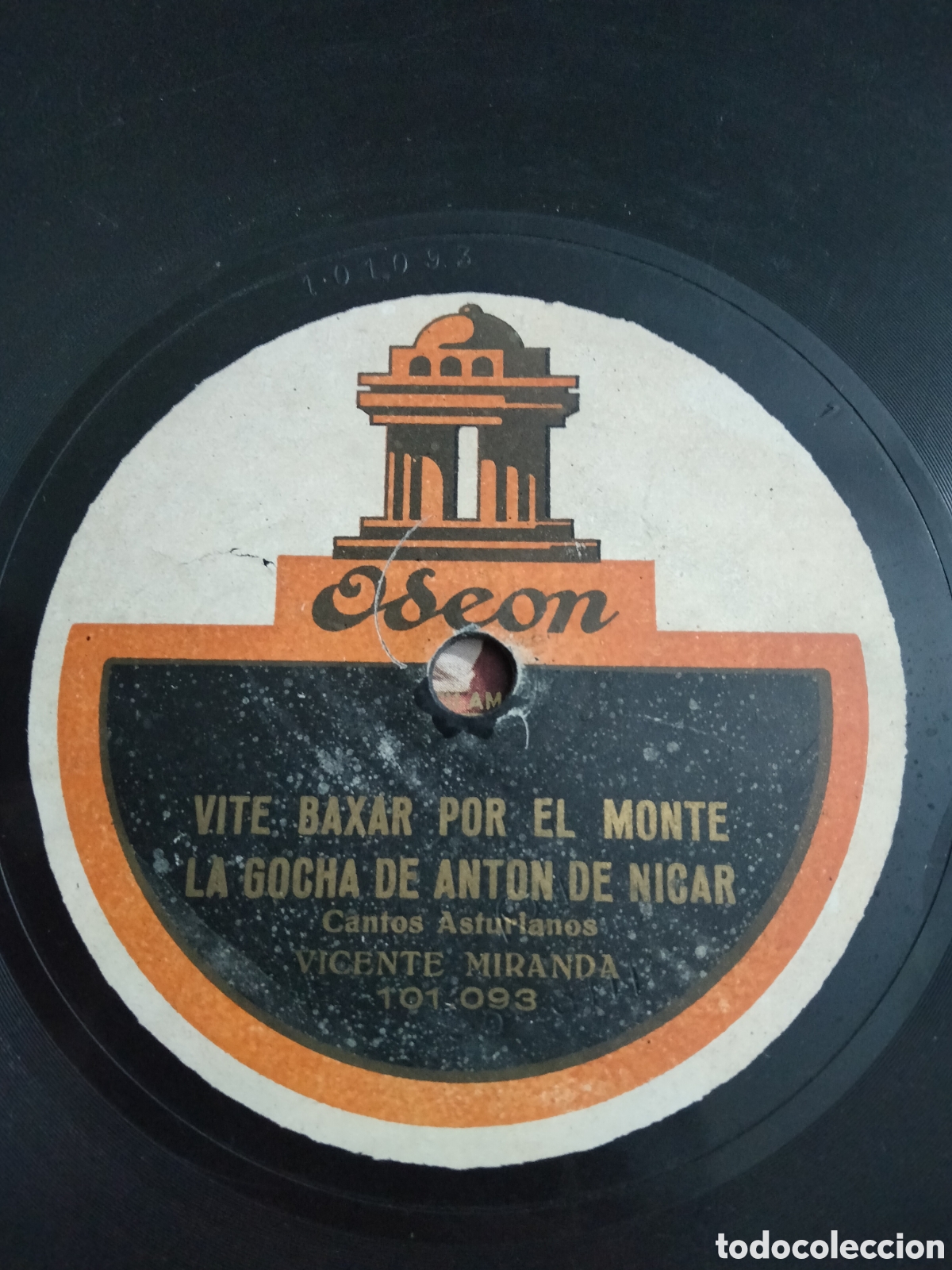Discos de pizarra: Cantos Asturianos Vicente Miranda - Foto 1