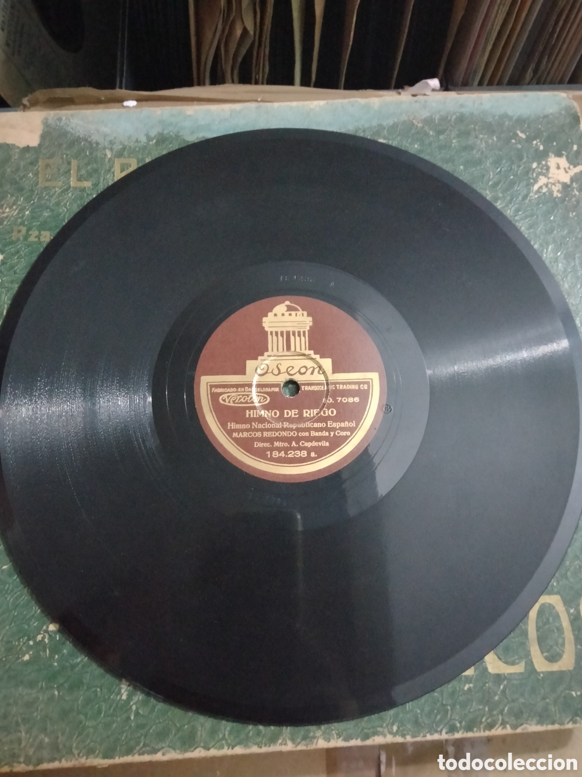 Discos de pizarra: Himno de Riego por Marcos Redondo - Foto 2