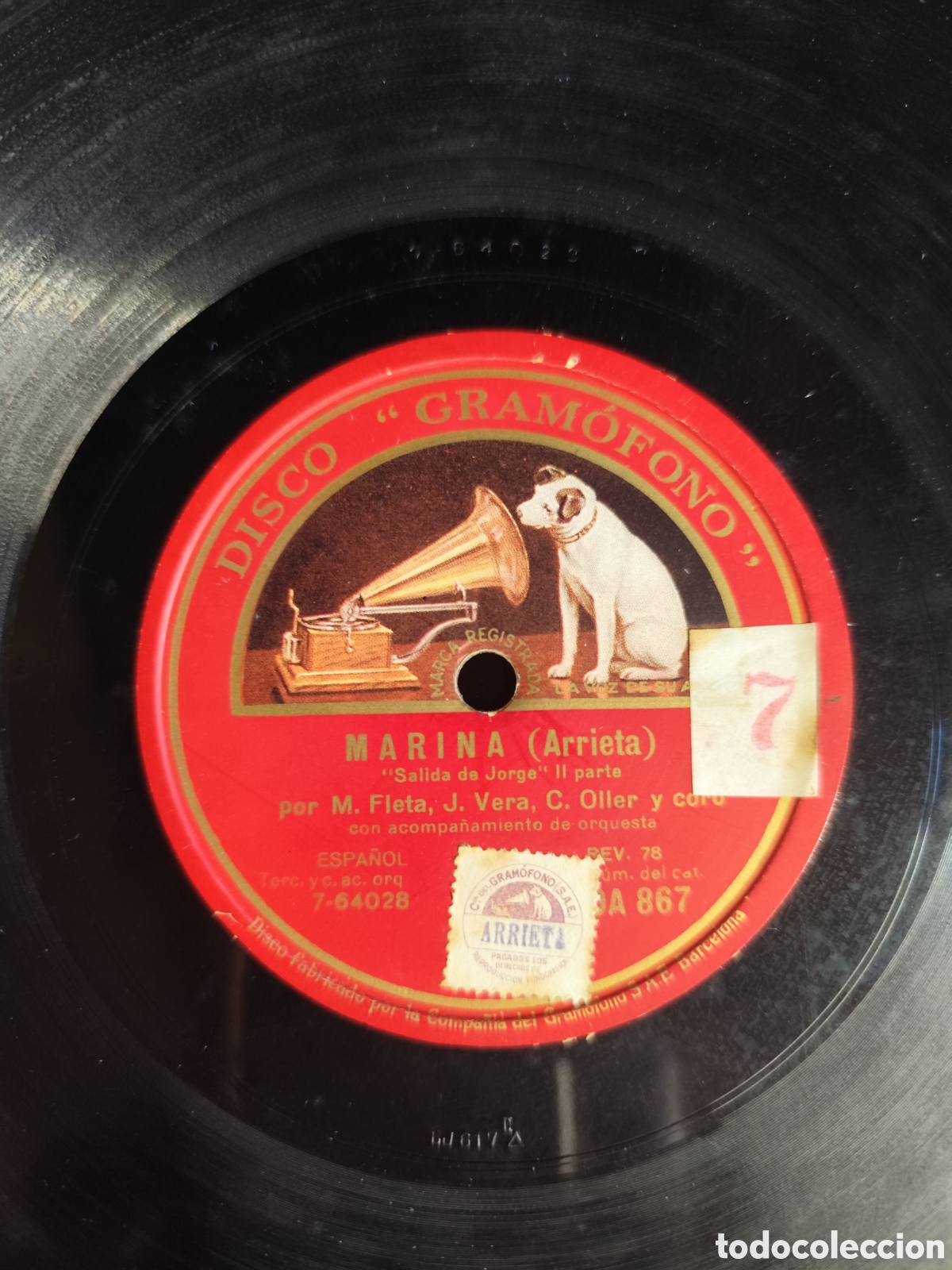 Discos de pizarra: Discos pizarra Miguel Fleta varios - Foto 11