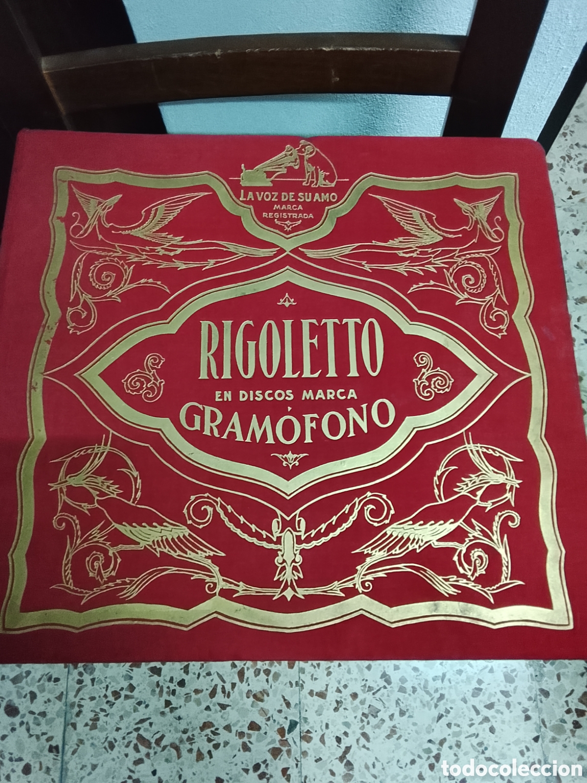 Discos de pizarra: Album de discos de pizarra Rigoletto 17 discos - Foto 1