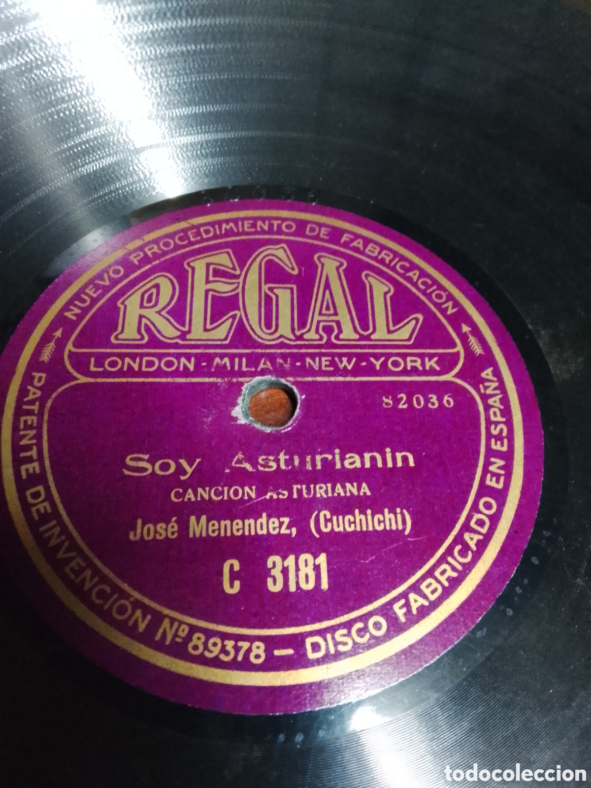 Discos de pizarra: Disco de pizarra soy asturianin - Foto 2