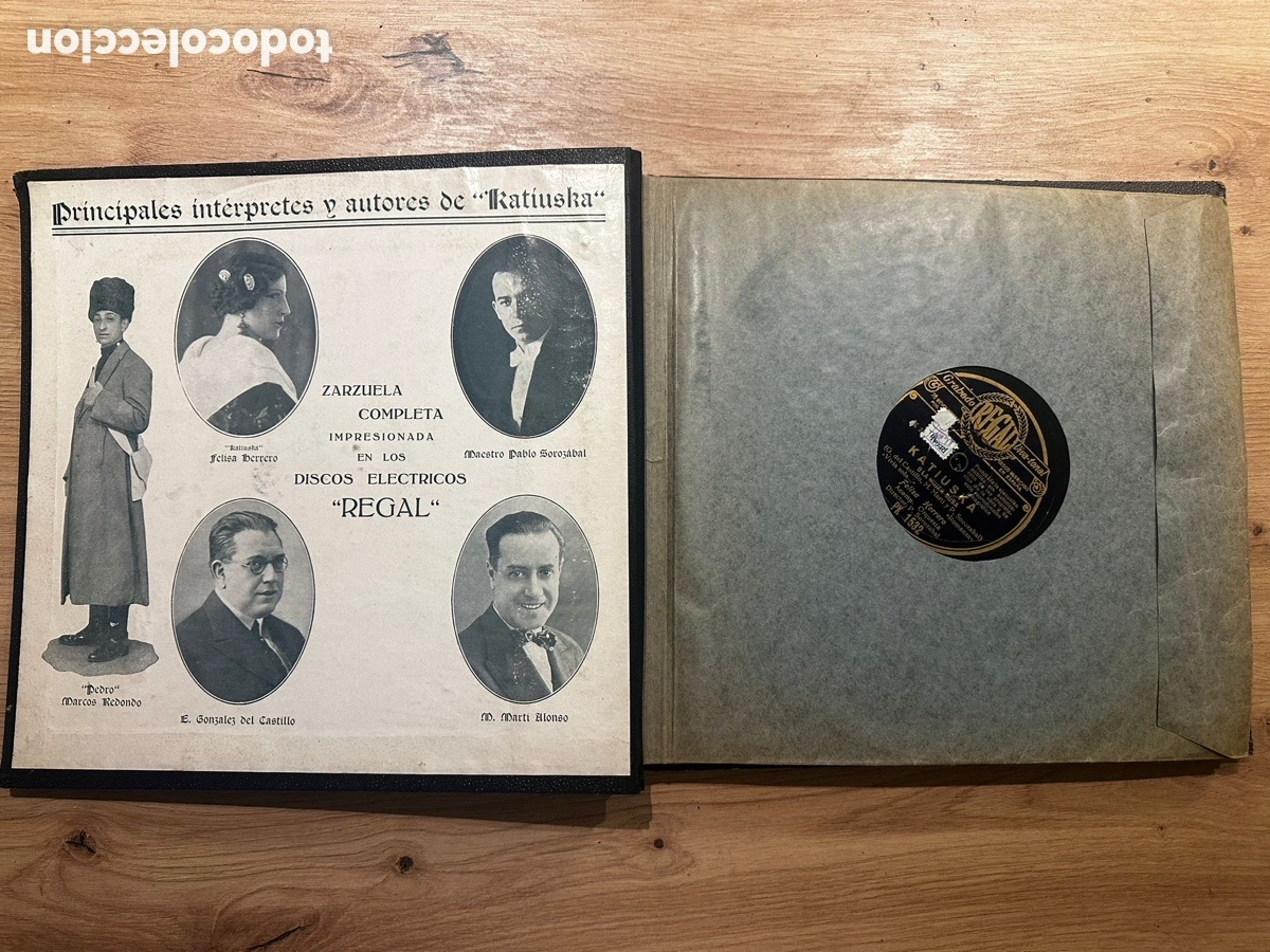 Discos de pizarra: Discos pizarra zarzuela Katiuska - Foto 10