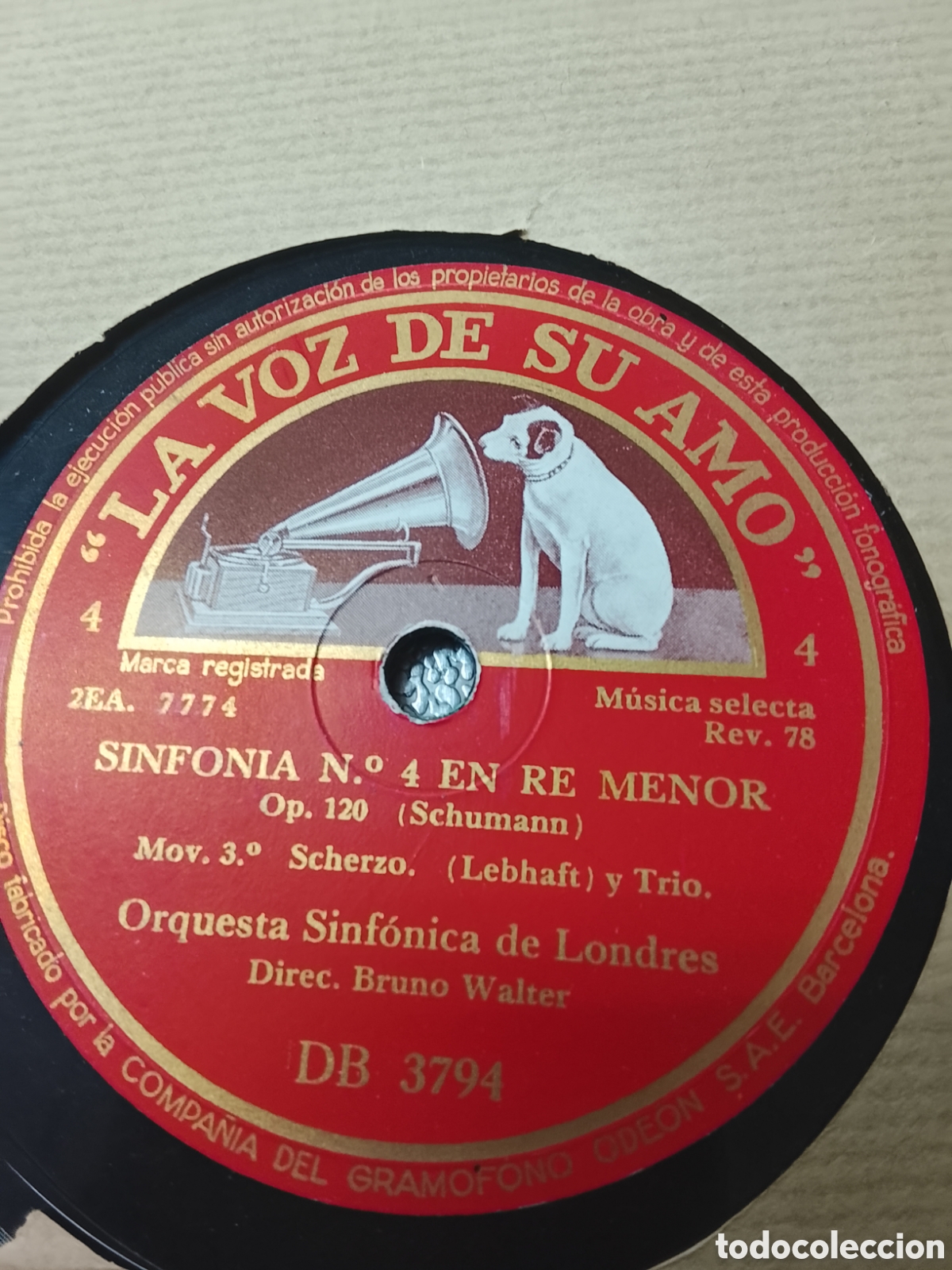 Discos de pizarra: 4 Discos de pizarra Sinfon&iacute;a,Sonata 4 discos - Foto 1