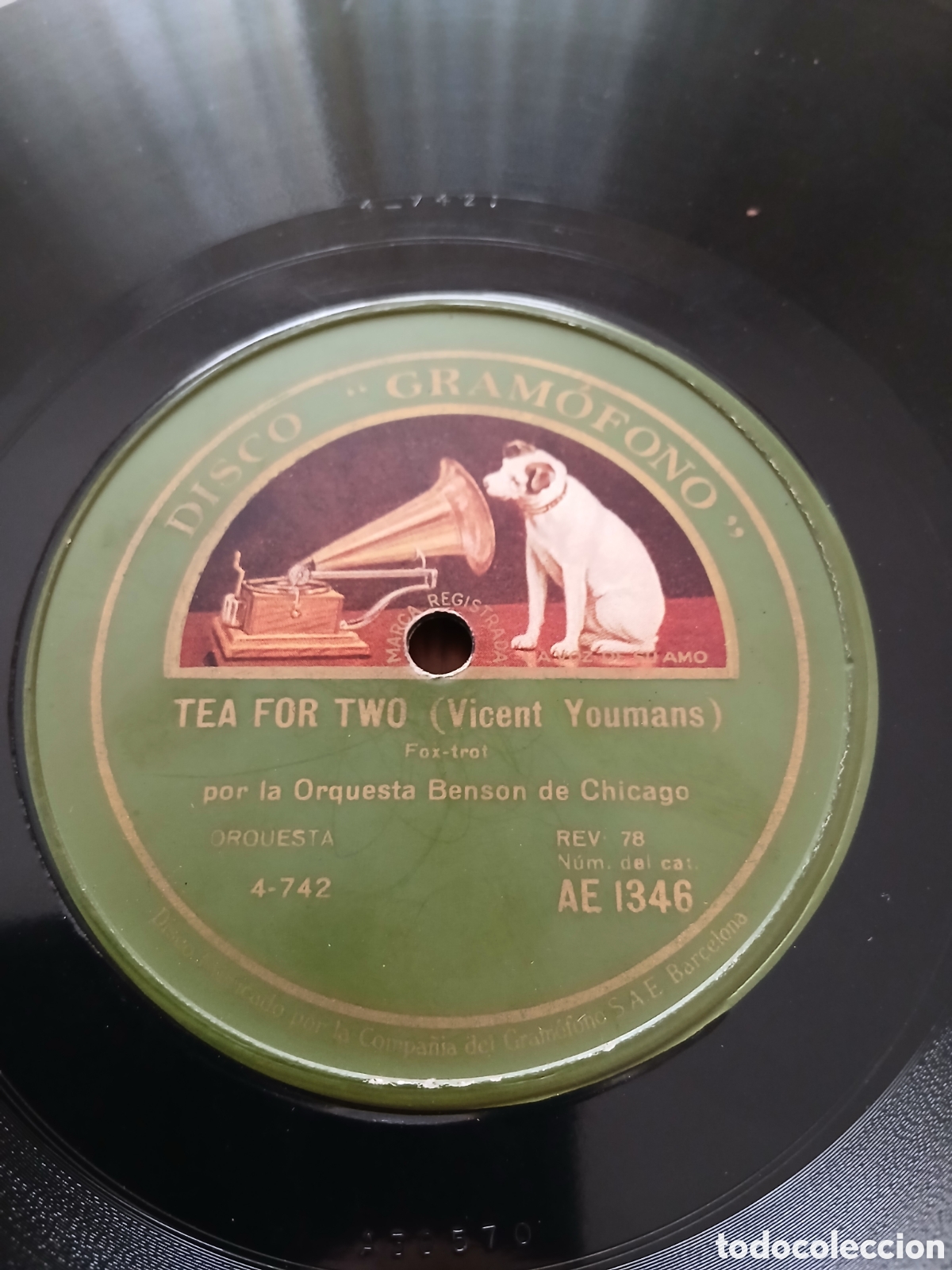 Discos de pizarra: Orquesta Benson de Chicago / Jan Garber orchestra 1924 - Foto 3