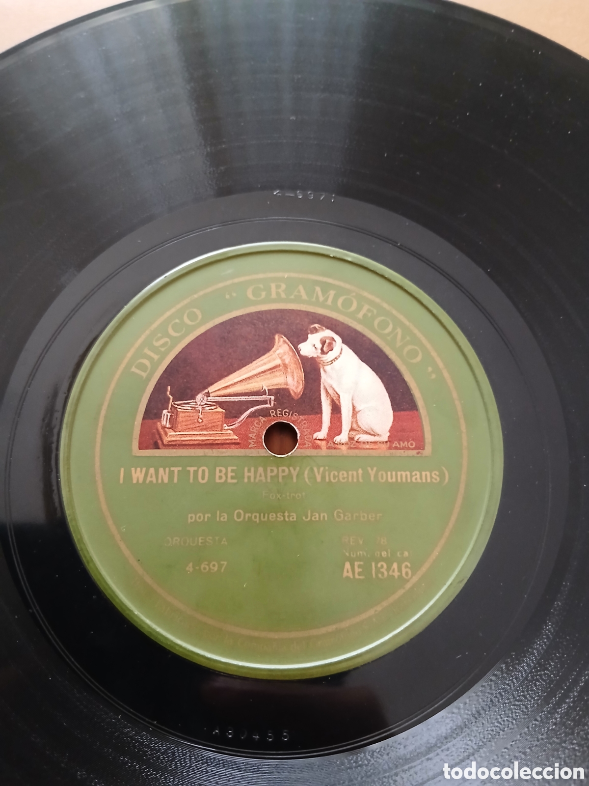 Discos de pizarra: Orquesta Benson de Chicago / Jan Garber orchestra 1924 - Foto 1