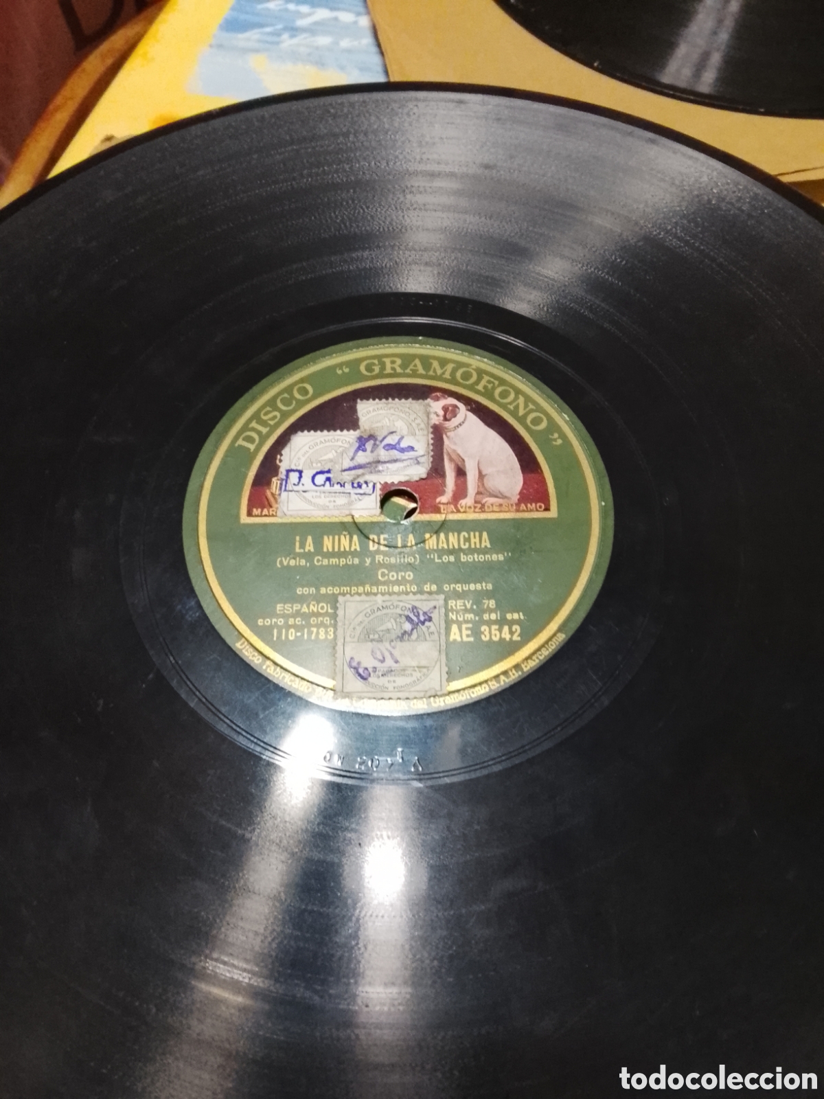 Discos de pizarra: Disco de pizarra la yankee y coro - Foto 3