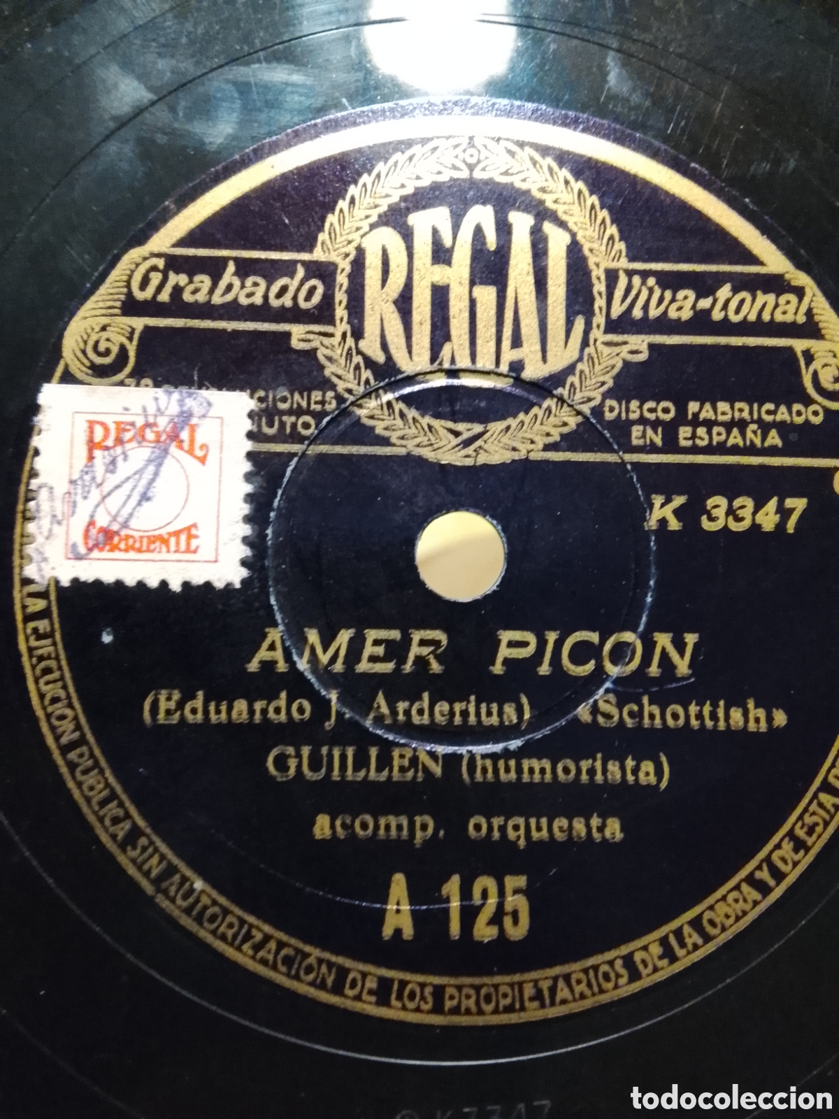 Discos de pizarra: Disco de pizarra amer Pic&oacute;n publicitario - Foto 1
