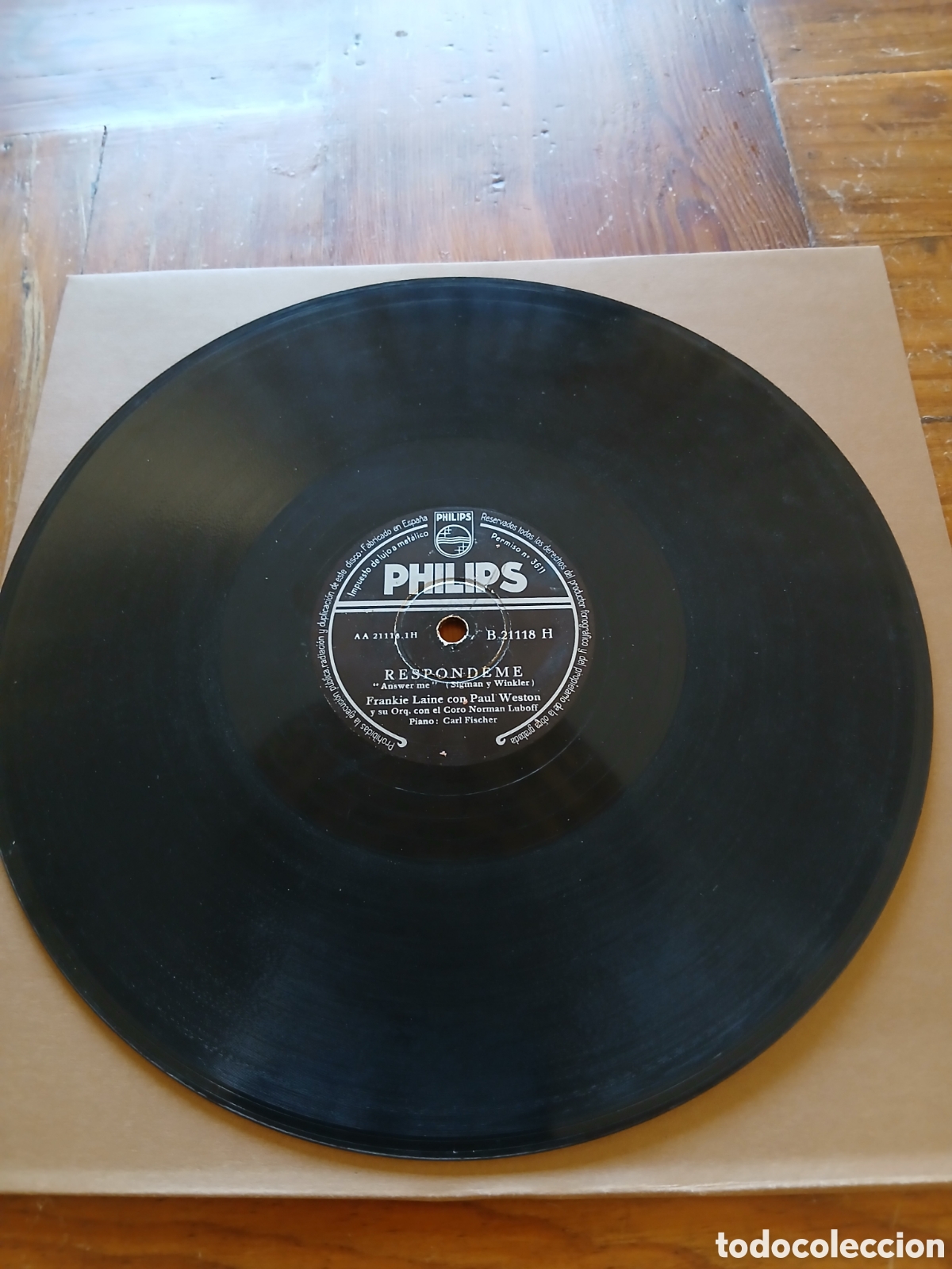 Discos de pizarra: Frankie Laine disco de pizarra - Foto 2