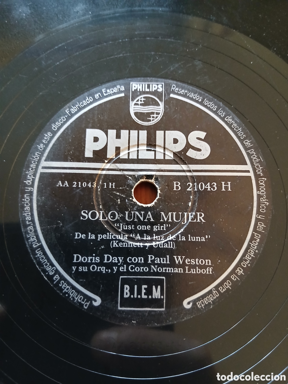 Discos de pizarra: 2 discos Doris Day....... - Foto 1