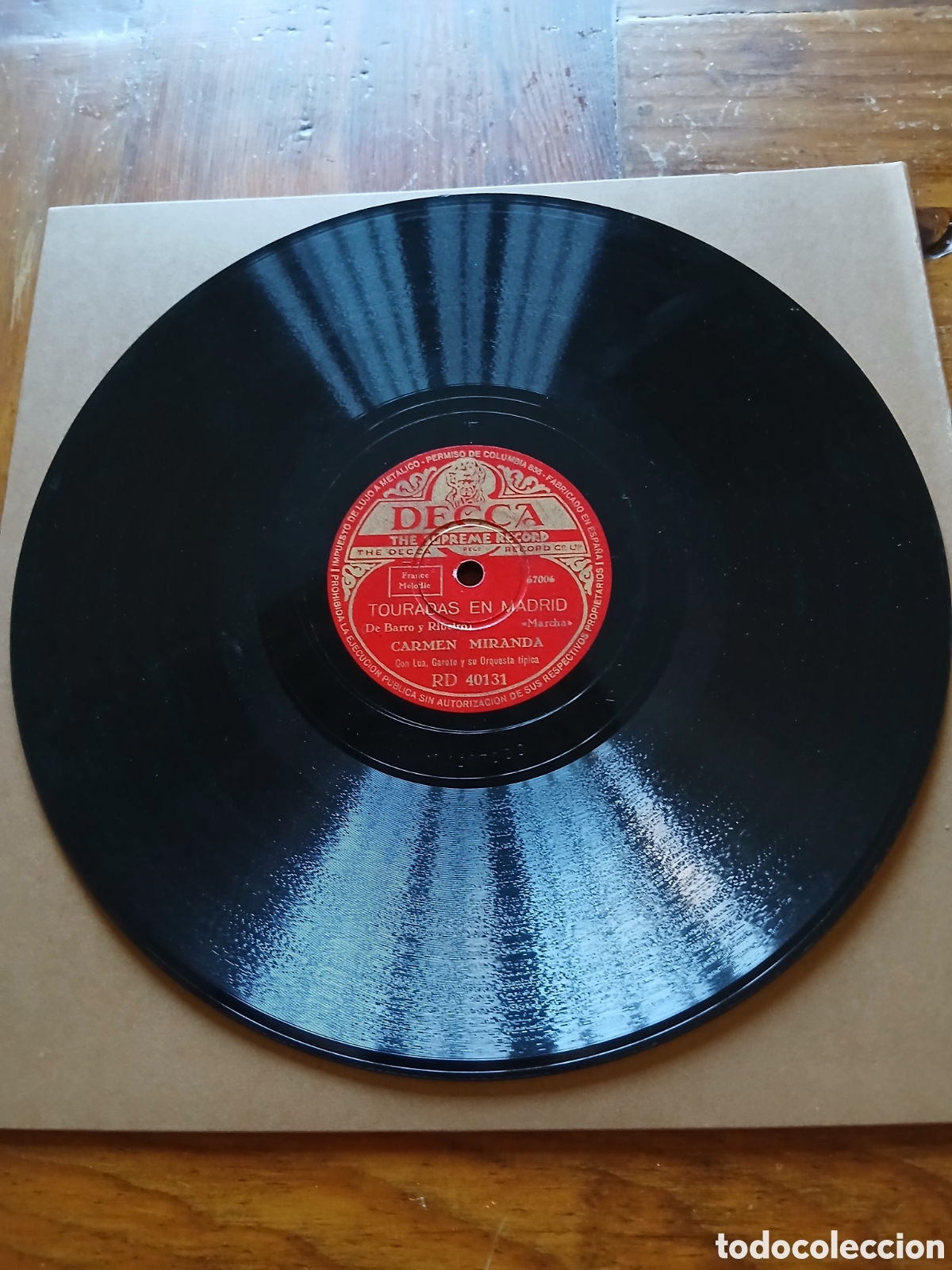 Discos de pizarra: Carmen Miranda disco pizarra - Foto 4