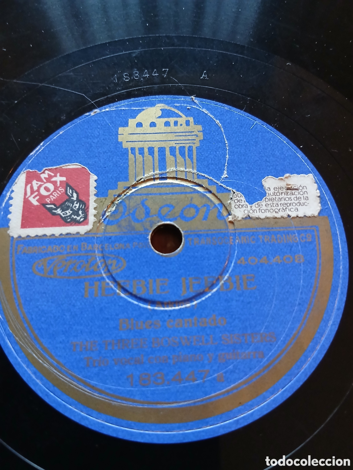 Discos de pizarra: Frankie Trumbauer / the three Boswell sisters - Foto 3