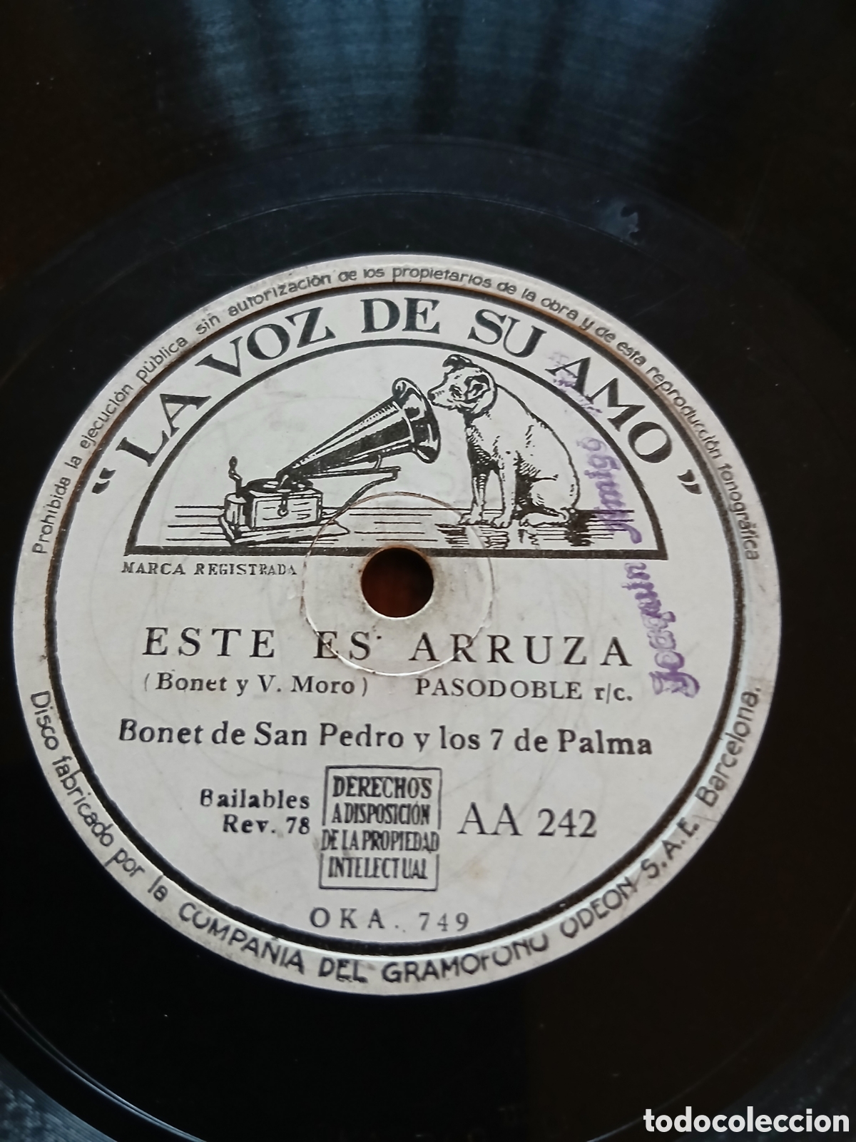 Discos de pizarra: Bonet de San Pedro y los siete de palma - Foto 1
