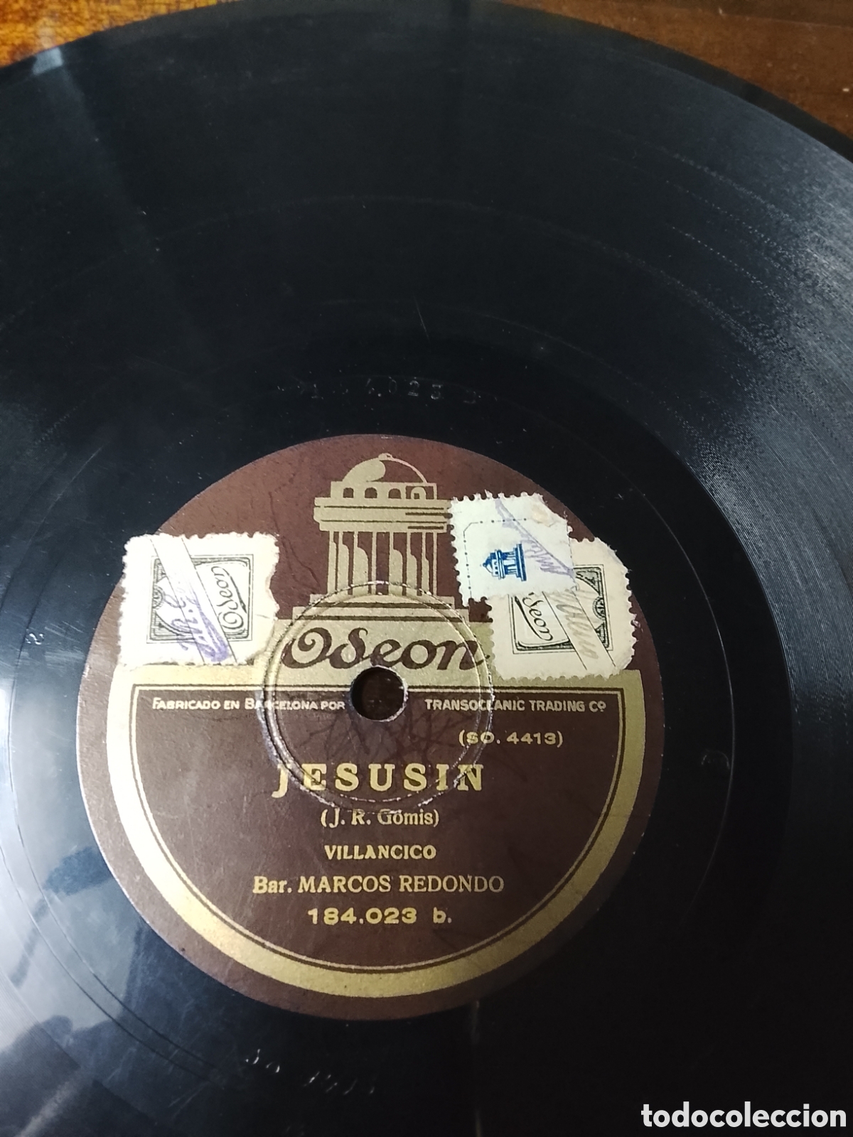 Discos de pizarra: Disco de pizarra villancico Marcos Redondo - Foto 1