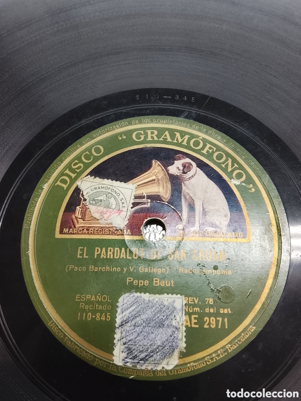 Discos de pizarra: Disco de pizarra el pardalot de San chuan - Foto 2