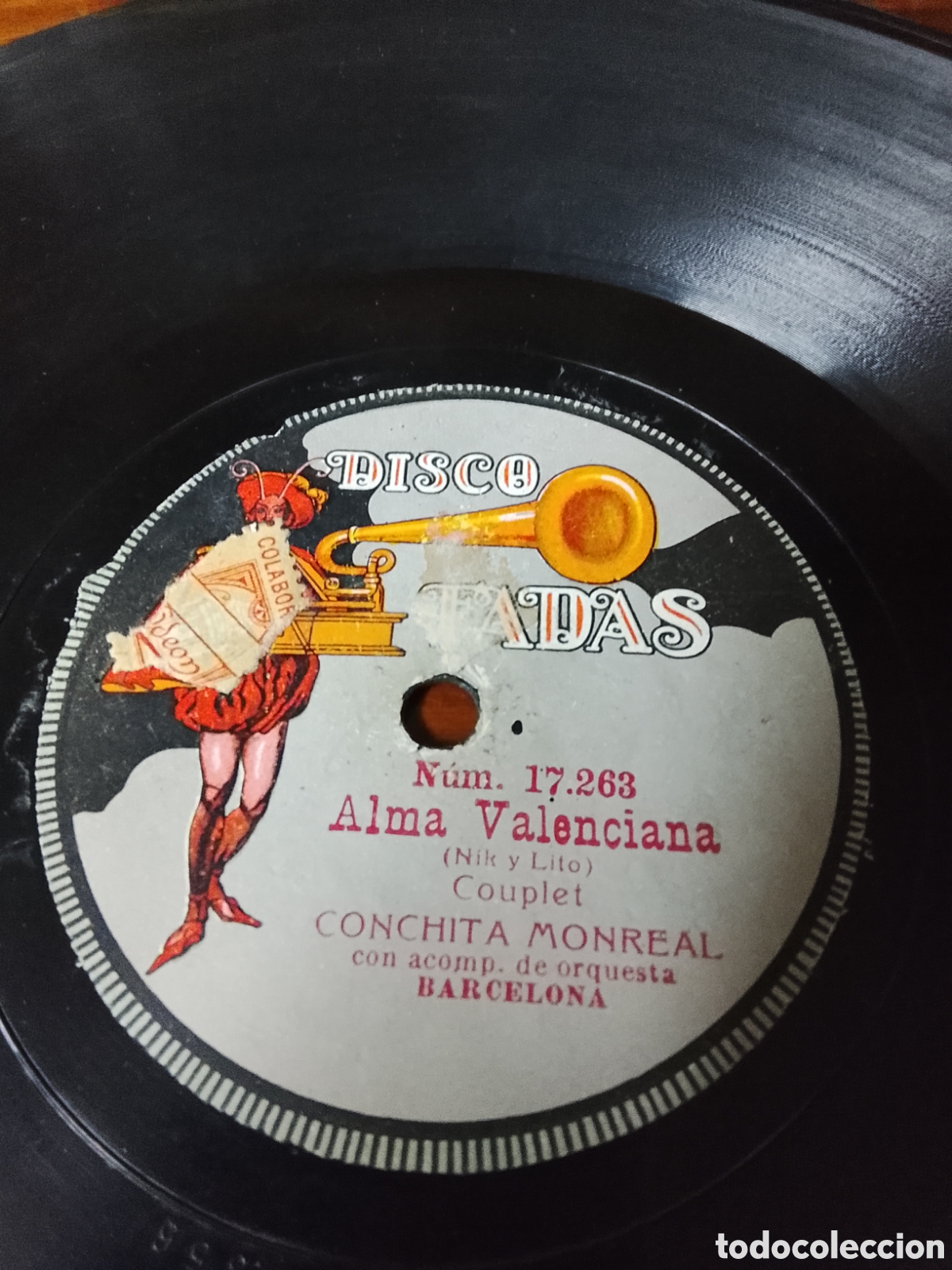 Discos de pizarra: Disco de pizarra Conchita monreal - Foto 1
