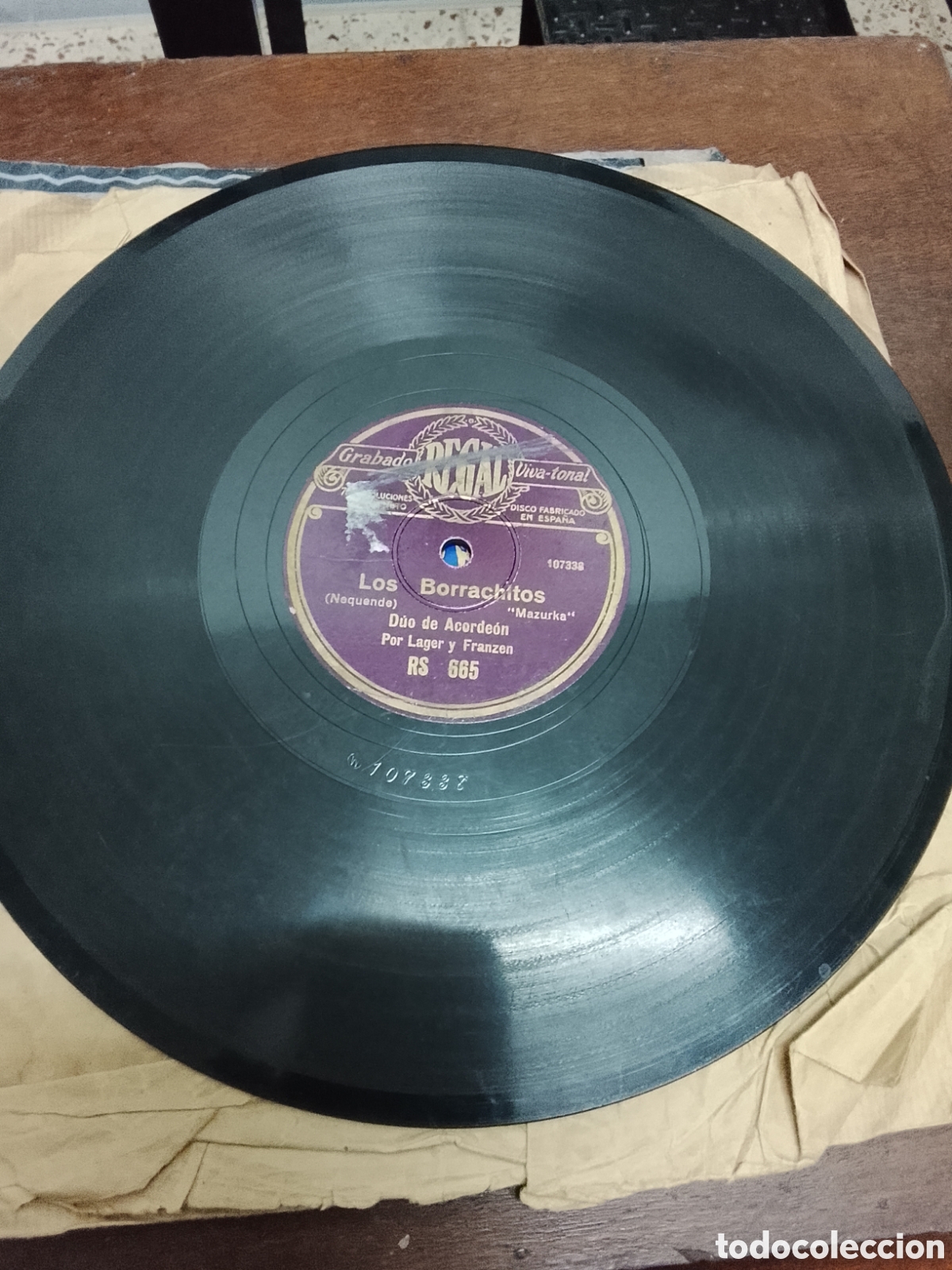 Discos de pizarra: Disco de pizarra mi deseo d&uacute;o de acorde&oacute;n - Foto 3