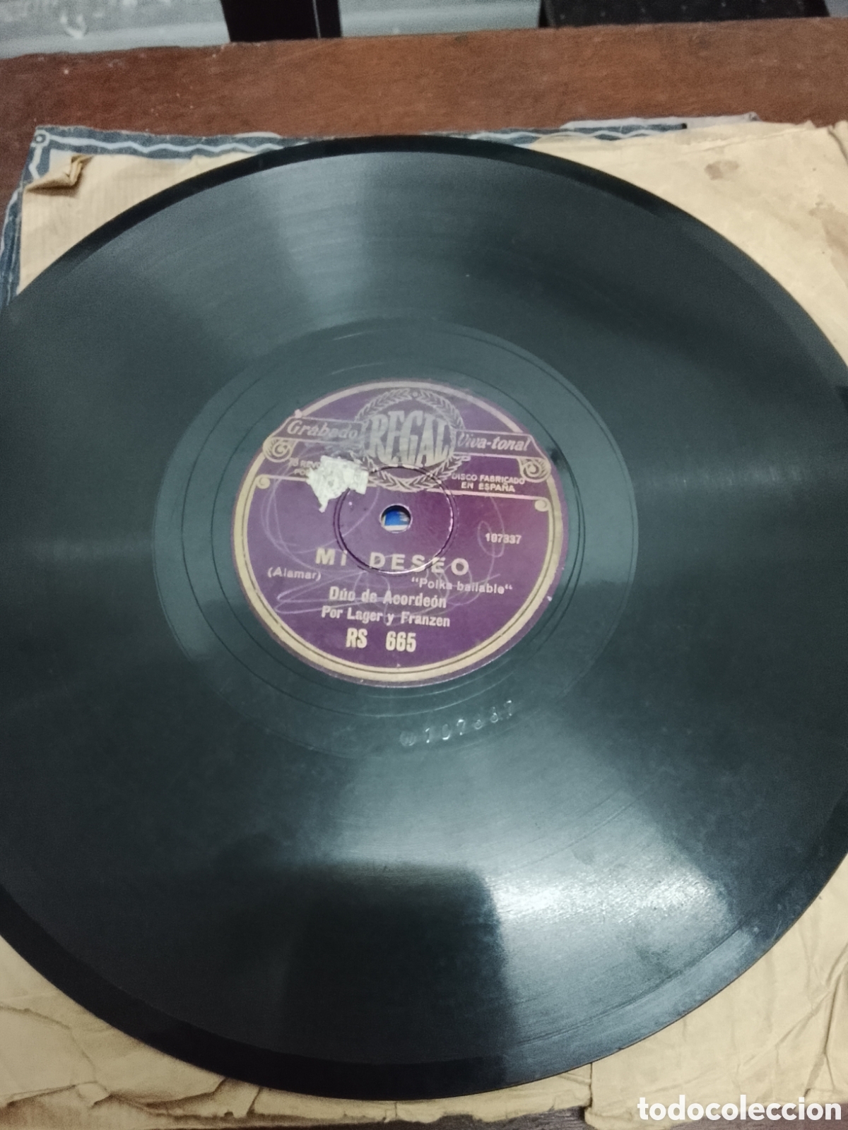 Discos de pizarra: Disco de pizarra mi deseo d&uacute;o de acorde&oacute;n - Foto 4