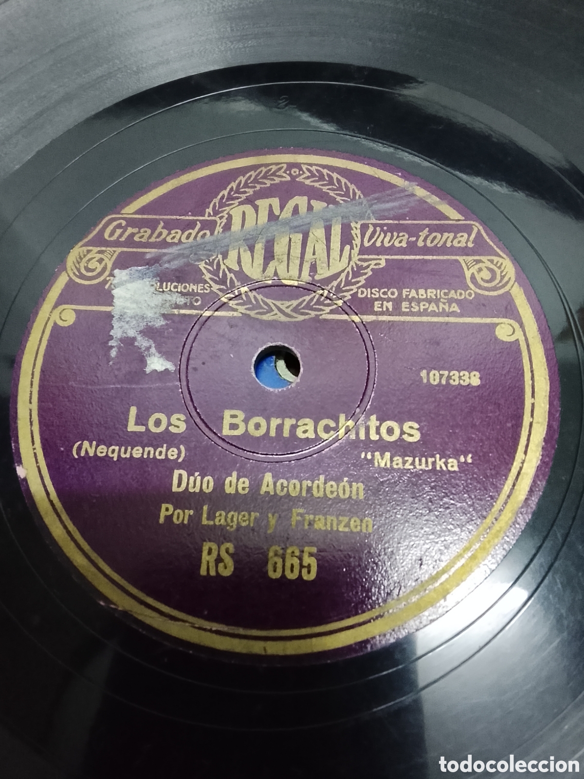 Discos de pizarra: Disco de pizarra mi deseo d&uacute;o de acorde&oacute;n - Foto 1
