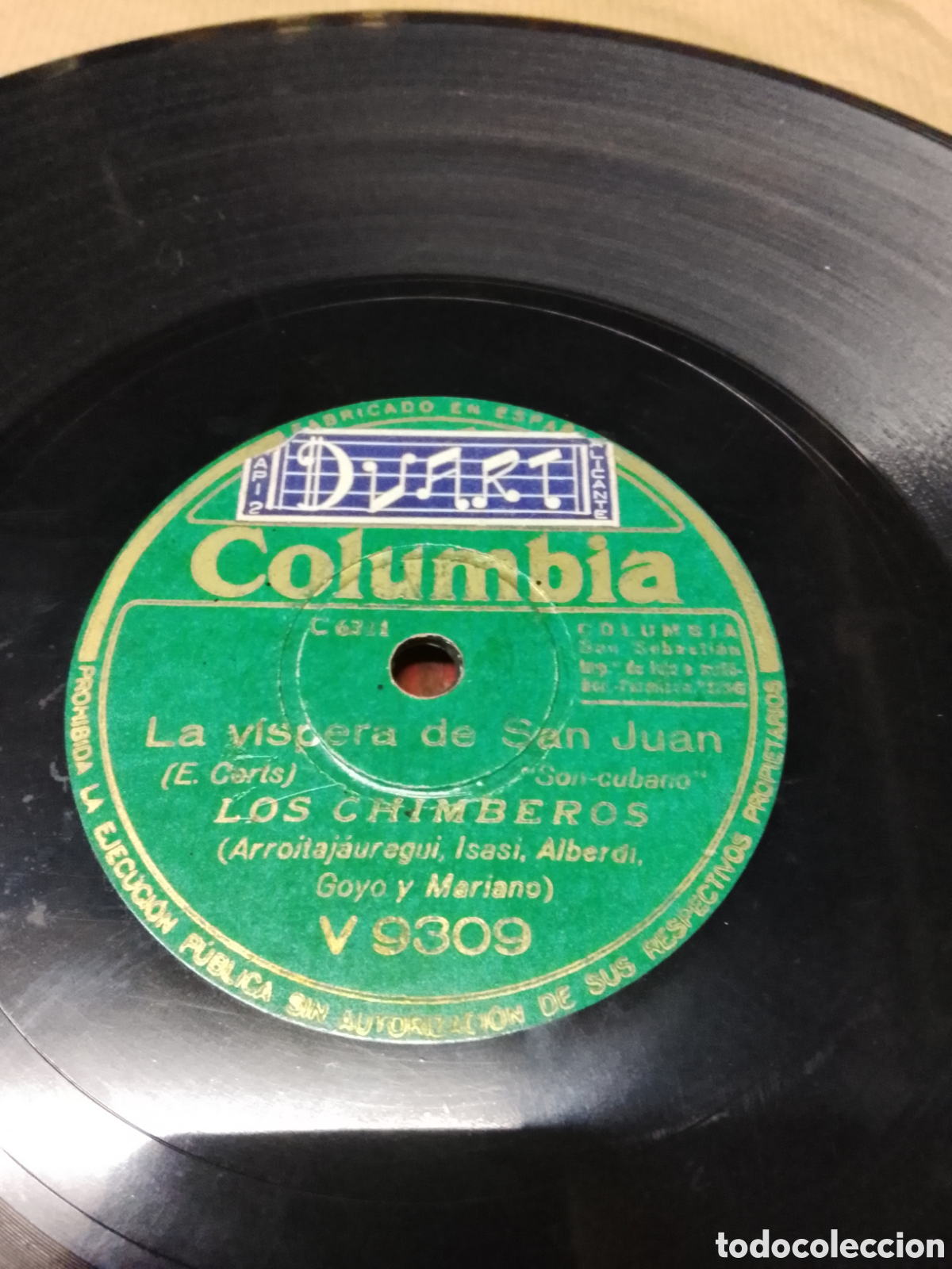 Discos de pizarra: Disco de pizarra los chimberos en Guadalupe - Foto 1