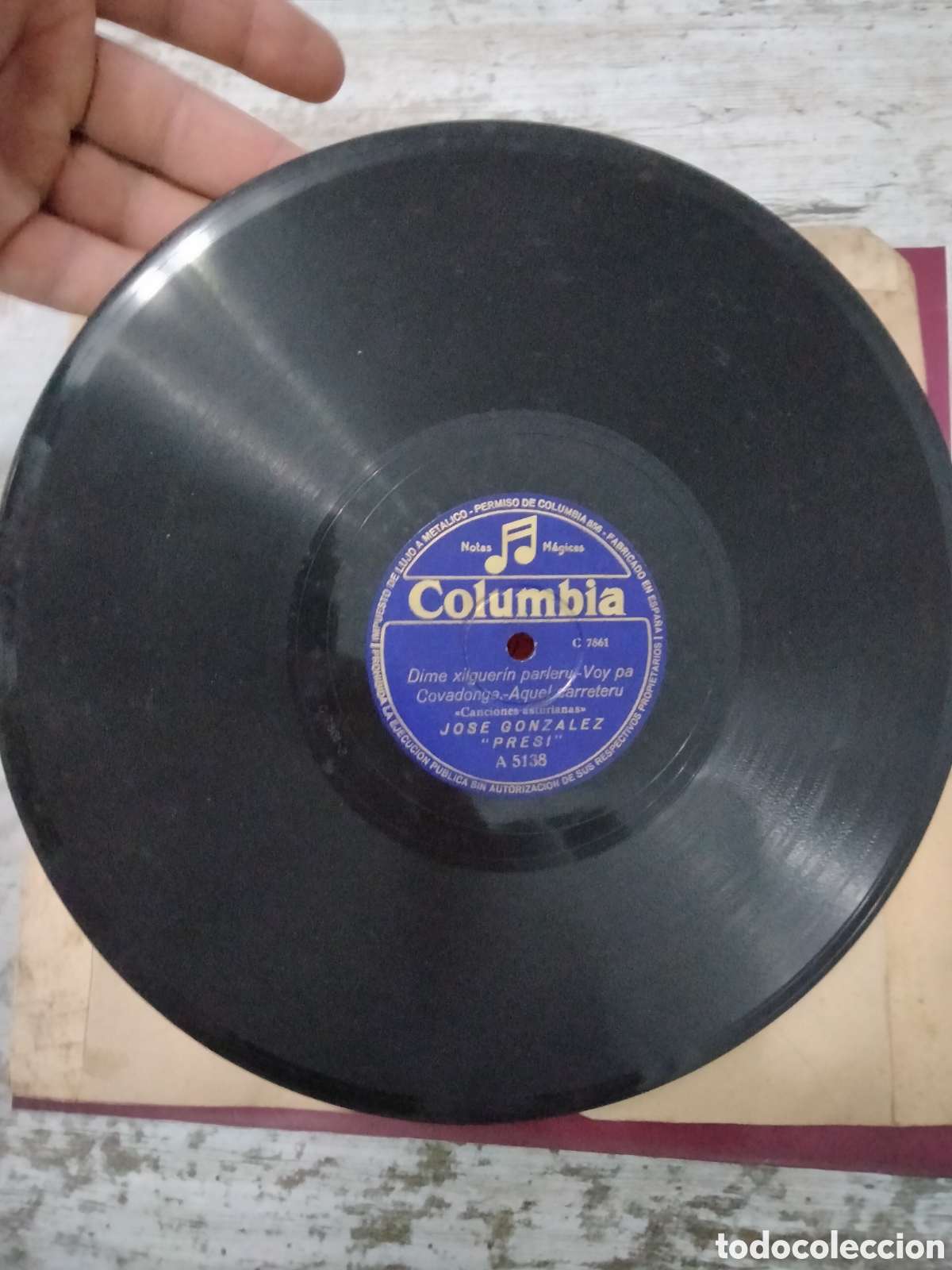 Discos de pizarra: Asturiana Jose Gonzalez Presi - Foto 2