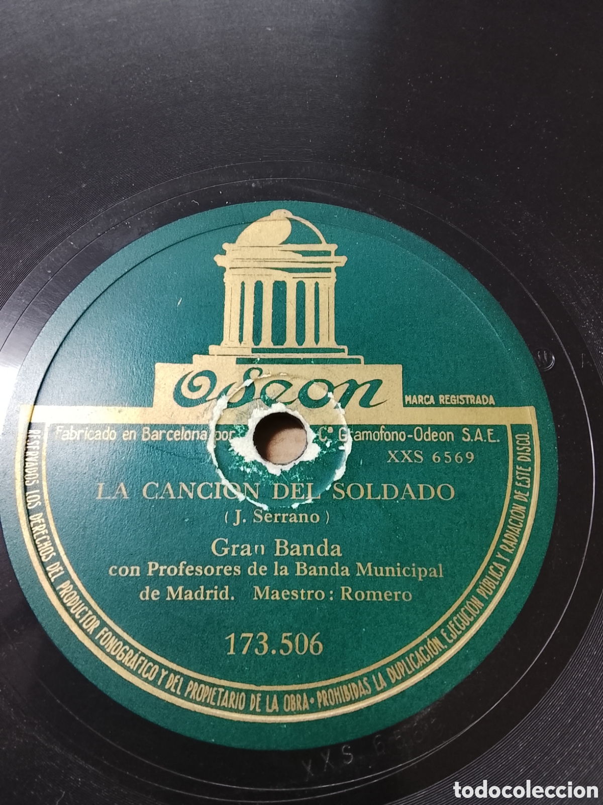 Discos de pizarra: Disco de pizarra Himno a valencia - Foto 2