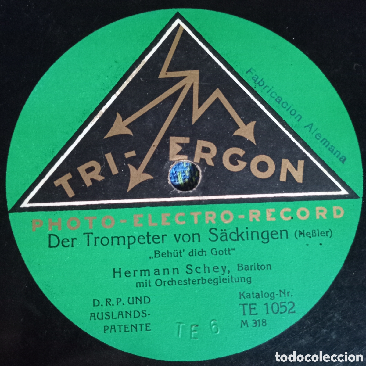 Discos de pizarra: WANDERLIED- HERMANN SEHEY Y ORQUESTA - Foto 1