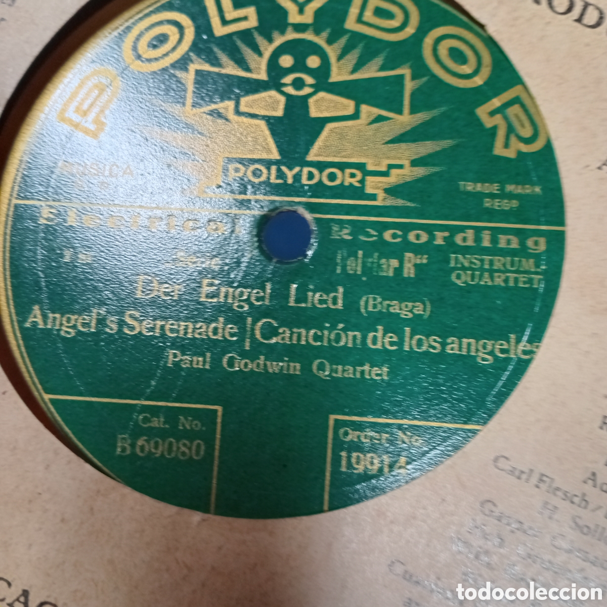 Discos de pizarra: CANCION DE LOS ANGEKES - ABUELITA - CUARTETO DE PAUL GODWIN - Foto 1