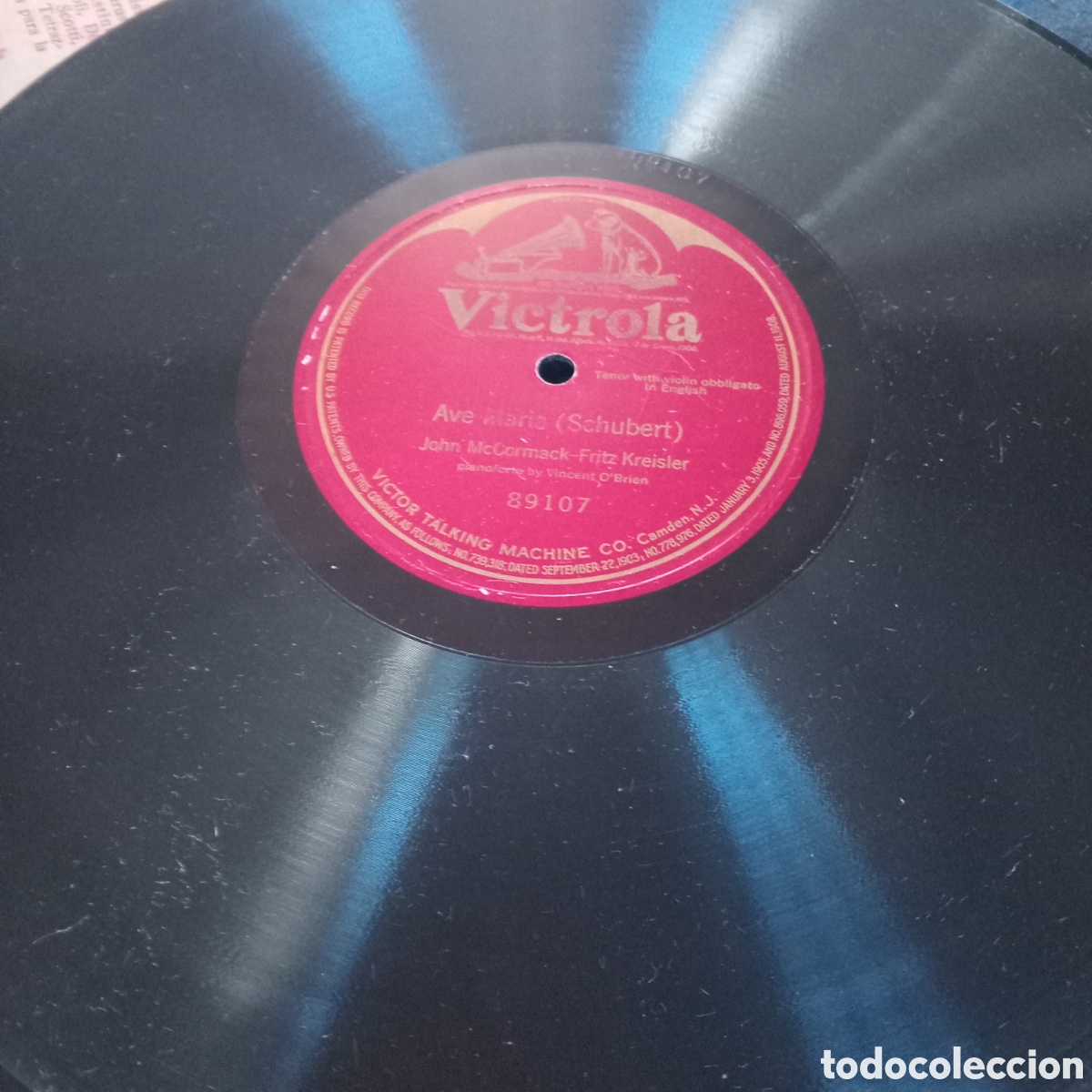 Discos de pizarra: AVE MARIA -JHON MACORMACK-FRITZ KREISLER - Foto 2