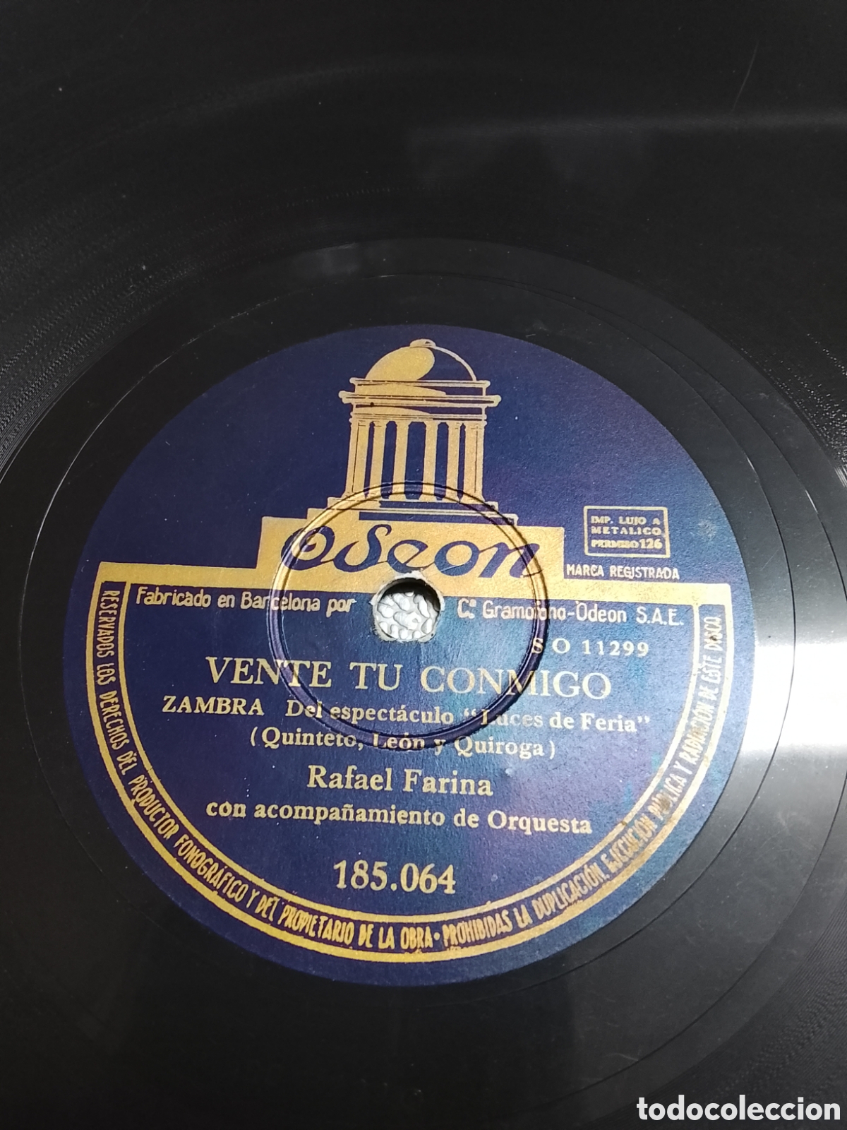 Discos de pizarra: Disco de pizarra Rafael Farina - Foto 2