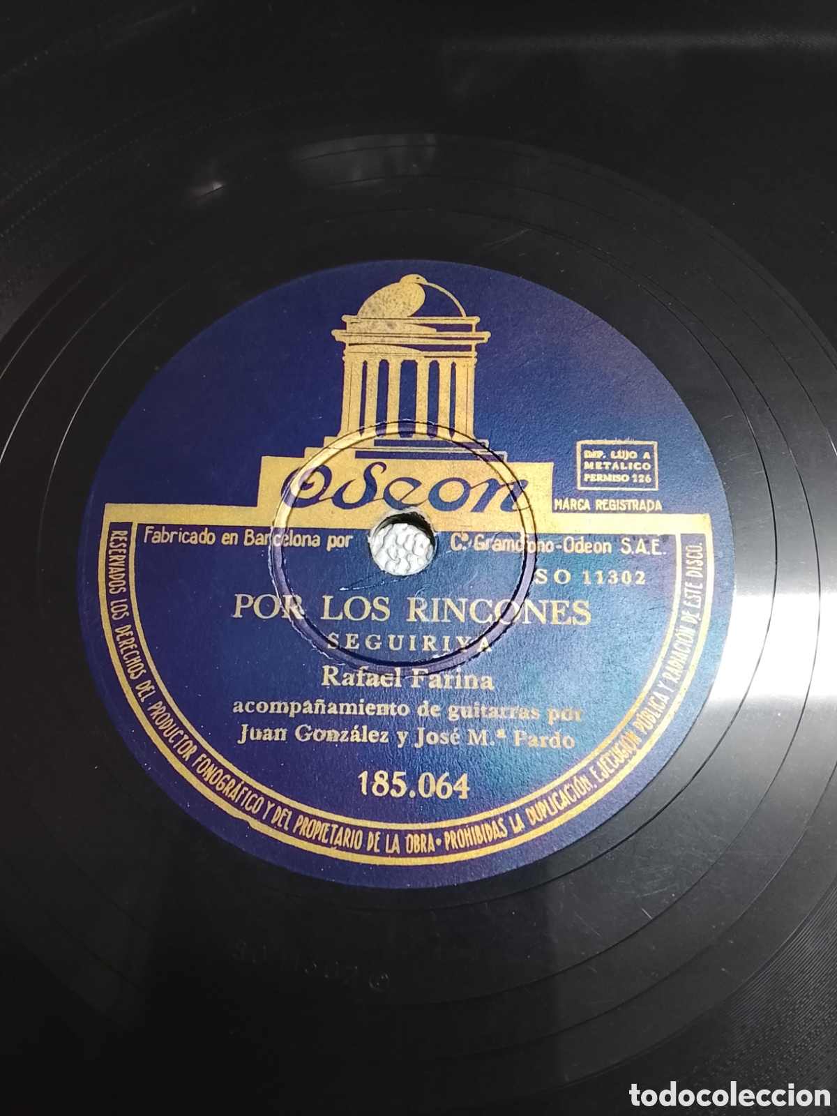 Discos de pizarra: Disco de pizarra Rafael Farina - Foto 1