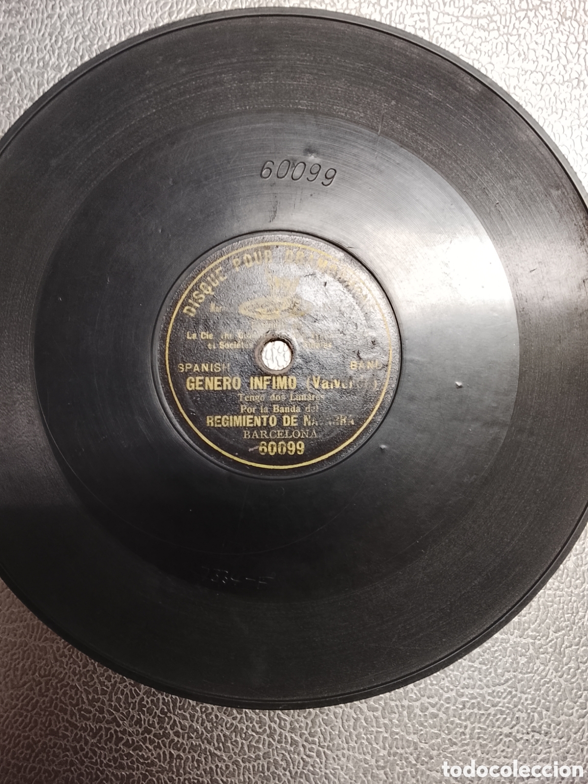 Discos de pizarra: Disco de pizarra 18 cm tipo berliner G&eacute;nero Infimo - Foto 1