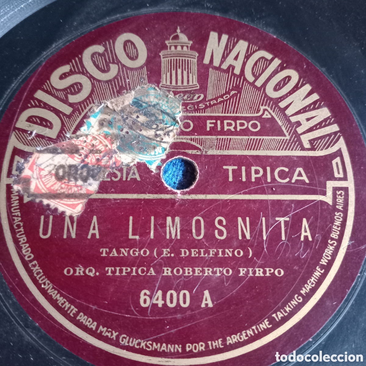 Discos de pizarra: ROBERTO FIRPO UN FOXTRO Y UN TANGO - Foto 2