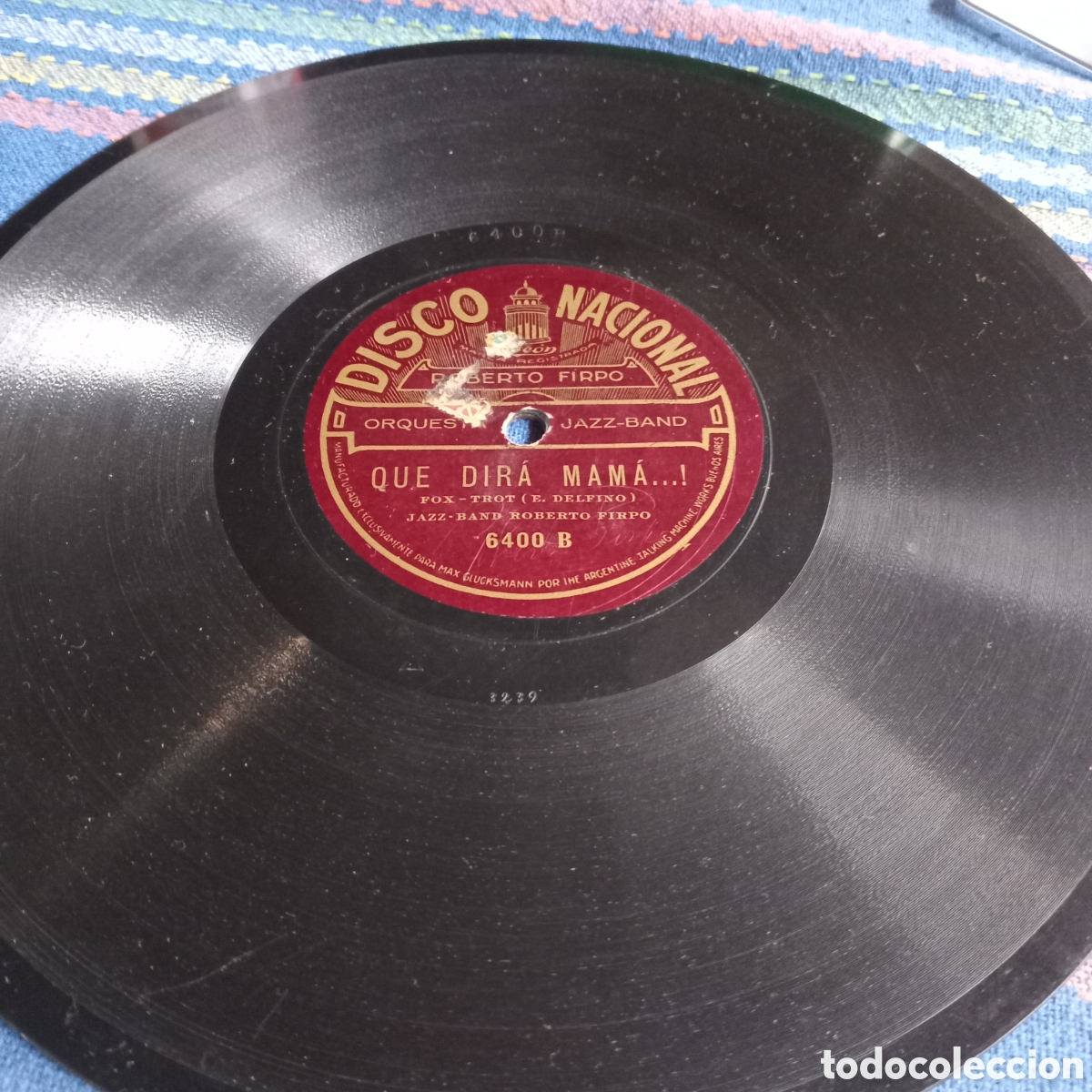 Discos de pizarra: ROBERTO FIRPO UN FOXTRO Y UN TANGO - Foto 3
