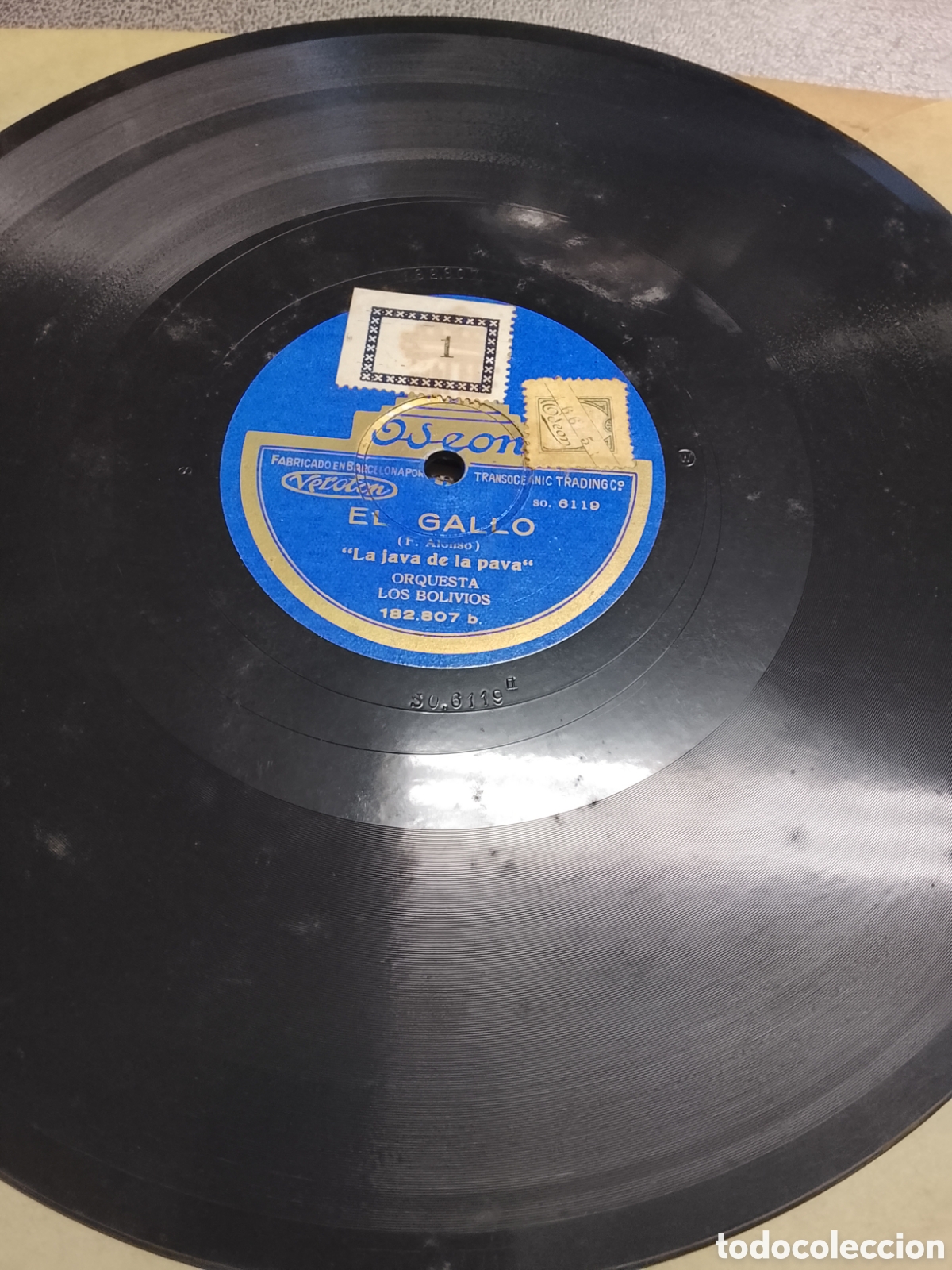 Discos de pizarra: Disco de pizarra el gallo los Bolivios - Foto 3