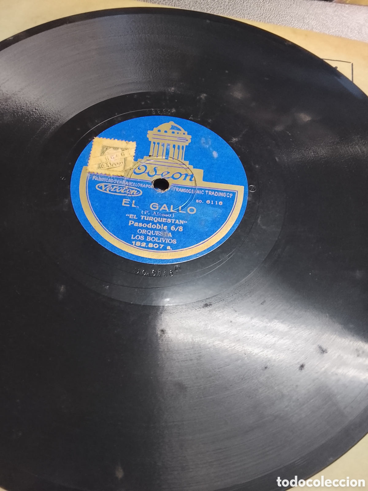 Discos de pizarra: Disco de pizarra el gallo los Bolivios - Foto 4