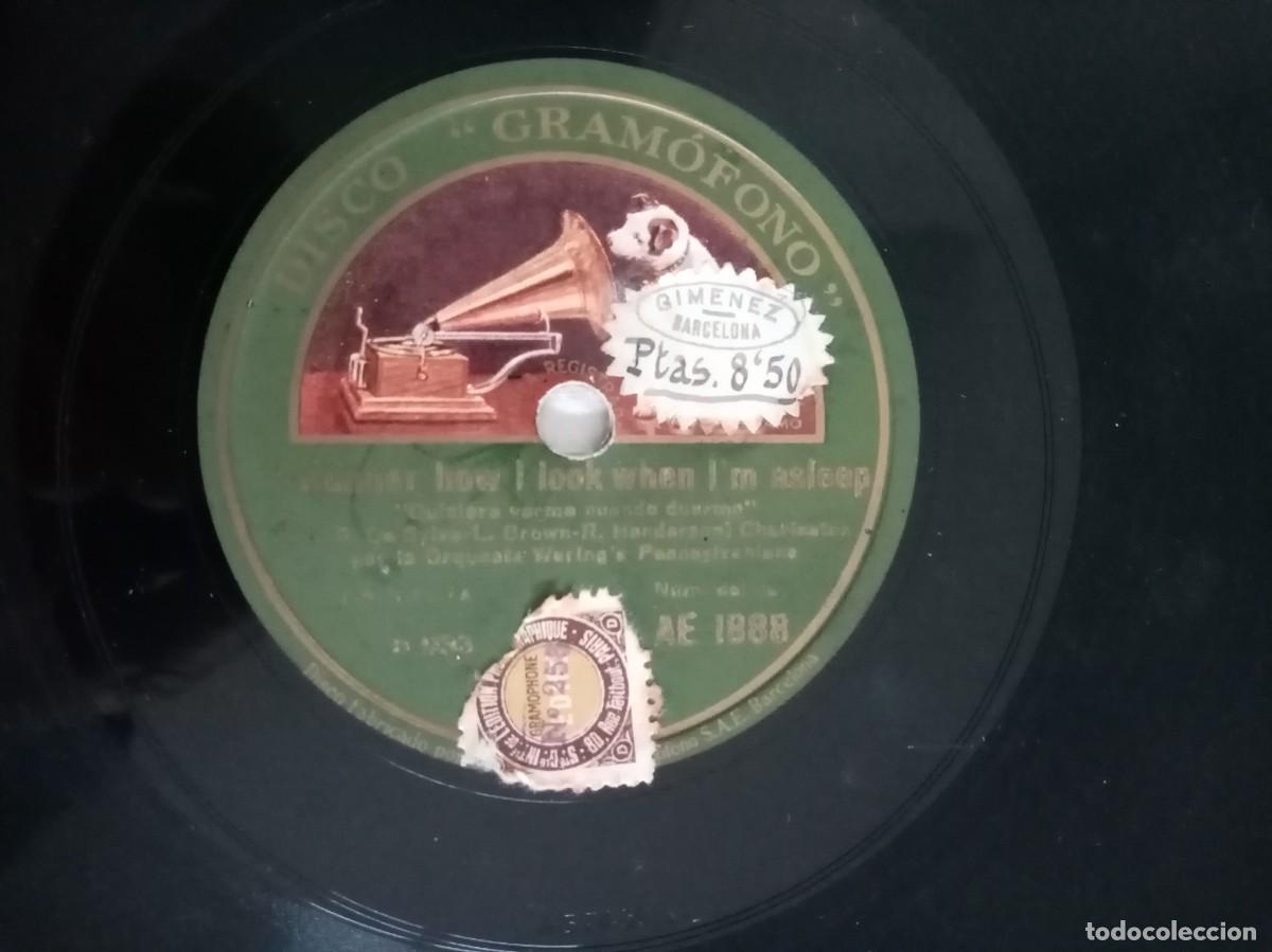 Discos de pizarra: PIZARRA- DISCO GRAMOFONO- ORQUESTA WARLINGS PENNSYLVANIENS - Foto 2