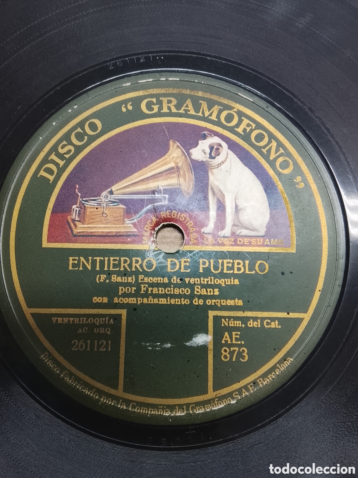 Discos de pizarra: Disco de pizarra entierro de pueblo - Foto 2