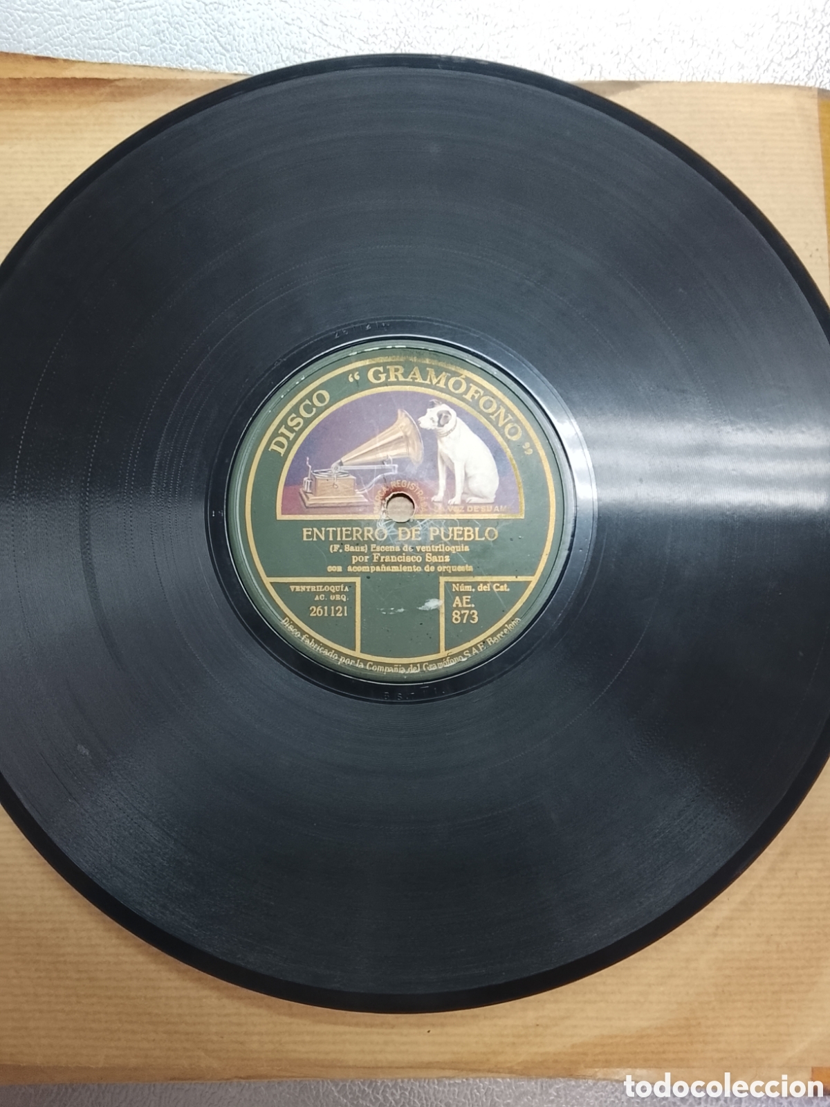 Discos de pizarra: Disco de pizarra entierro de pueblo - Foto 3